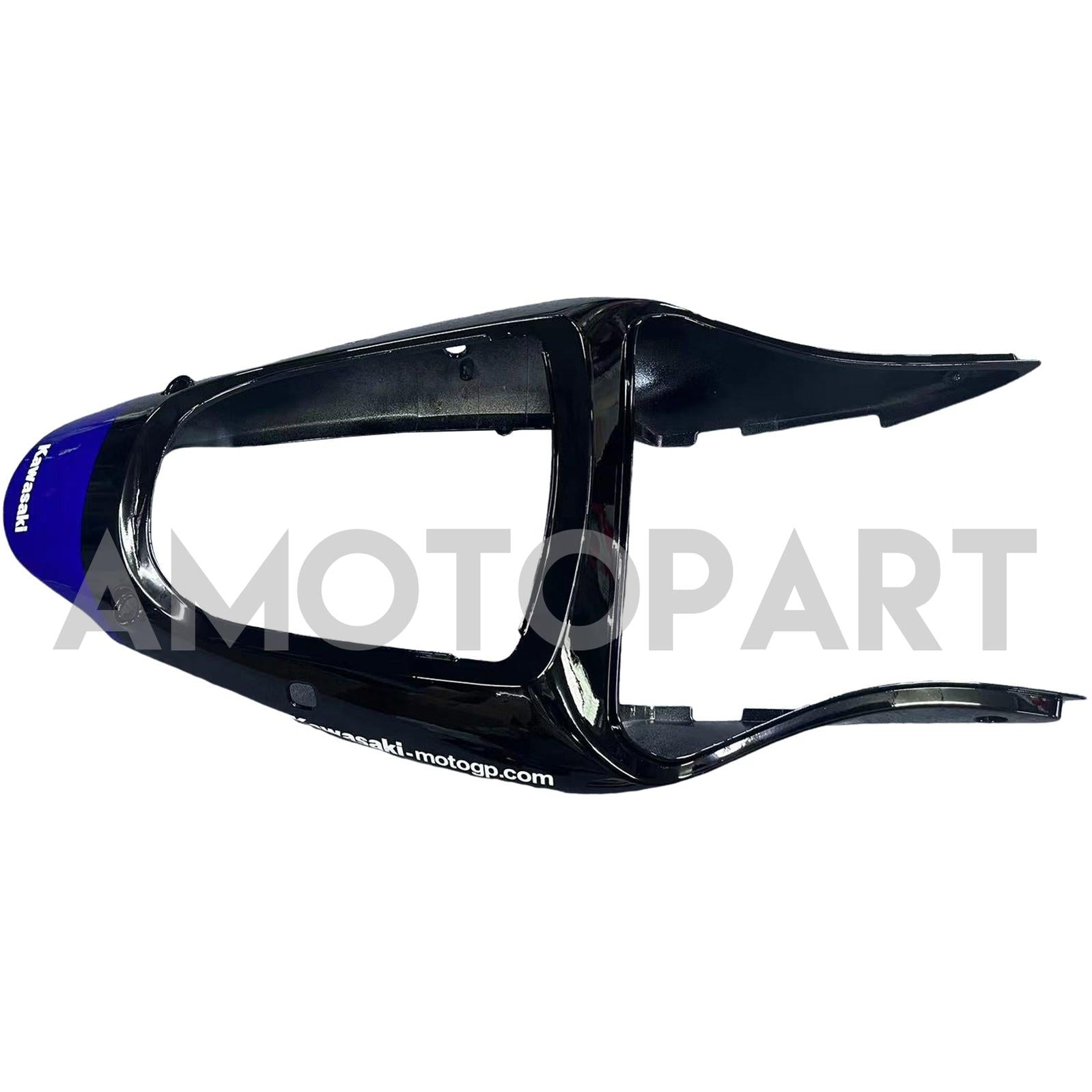 Amotopart 2000-2002 Kawasaki ZX6R 636 & 2005-2008 Kawasaki ZZR600 Glossy Black Blue Fairing Kit
