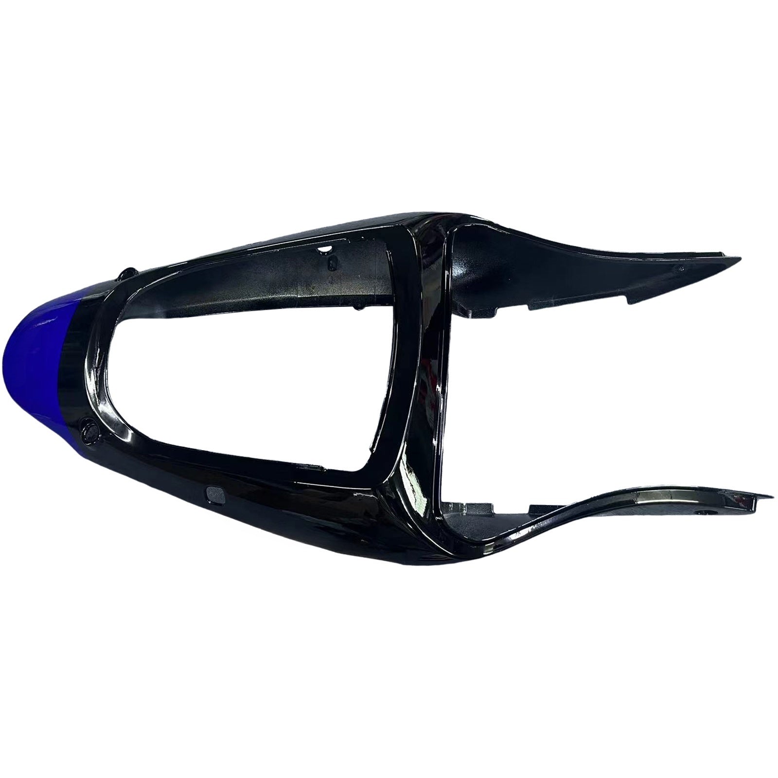 Amotopart 2000-2002 Kawasaki ZX6R 636 & 2005-2008 Kawasaki ZZR600 Glanset Black Blue Fairing Kit