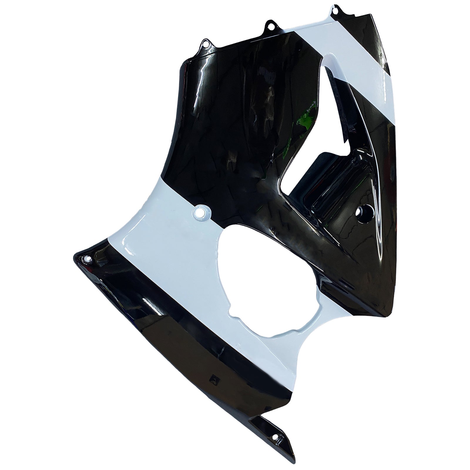 Amotopart 2000-2002 Kawasaki ZX6R 636 & 2005-2008 Kawasaki ZZR600 White Black Fairing Kit