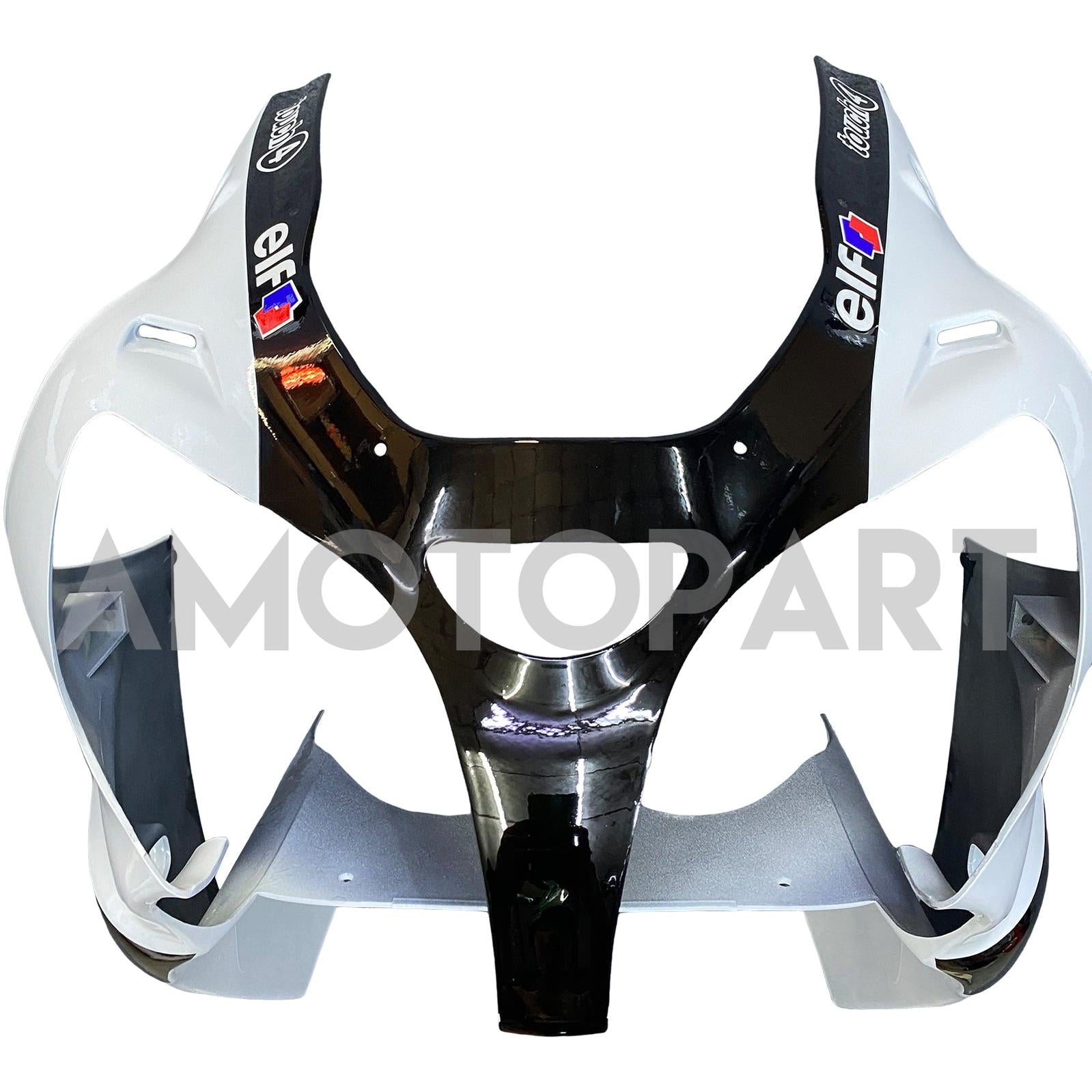Amotopart 2000-2002 Kawasaki ZX6R 636 & 2005-2008 Kawasaki ZZR600 White Black Fairing Kit