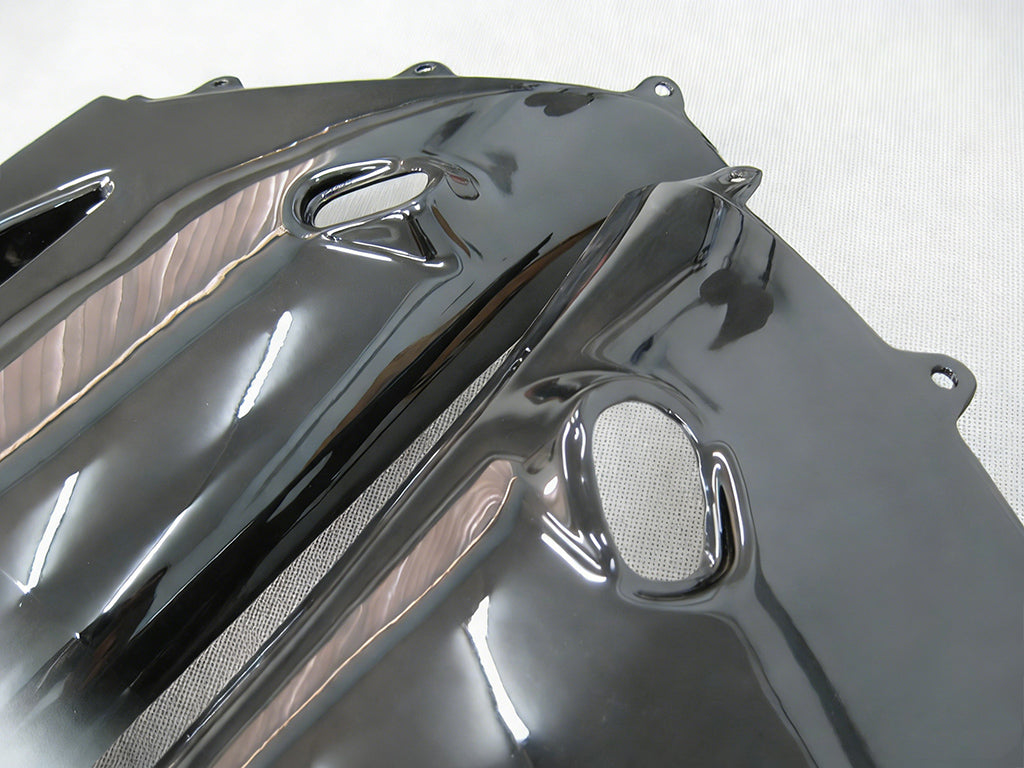 Amotopart 2003-2004 Kawasaki ZX6R Fairing Black&White Kit