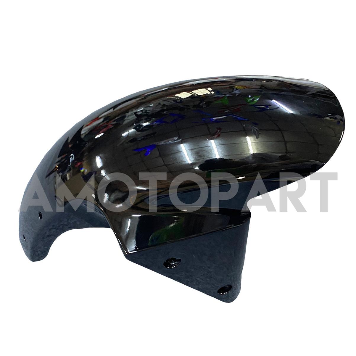 Amotopart 2003-2004 Kawasaki ZX6R kuien Black & Green Flame Kit