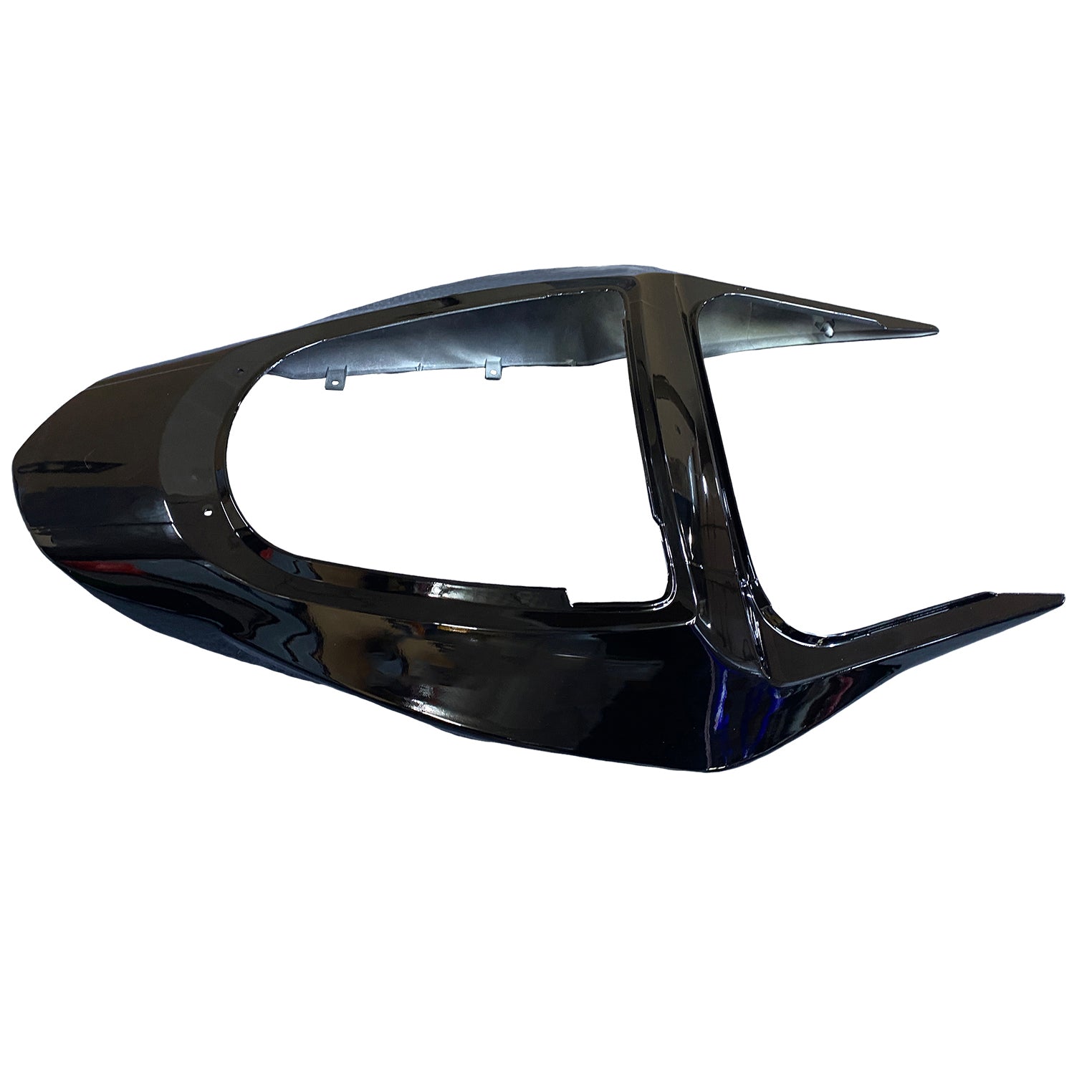 Carénage noir Amotopart pour Kawasaki ZX6R 2003-2004&GKit de flamme verte