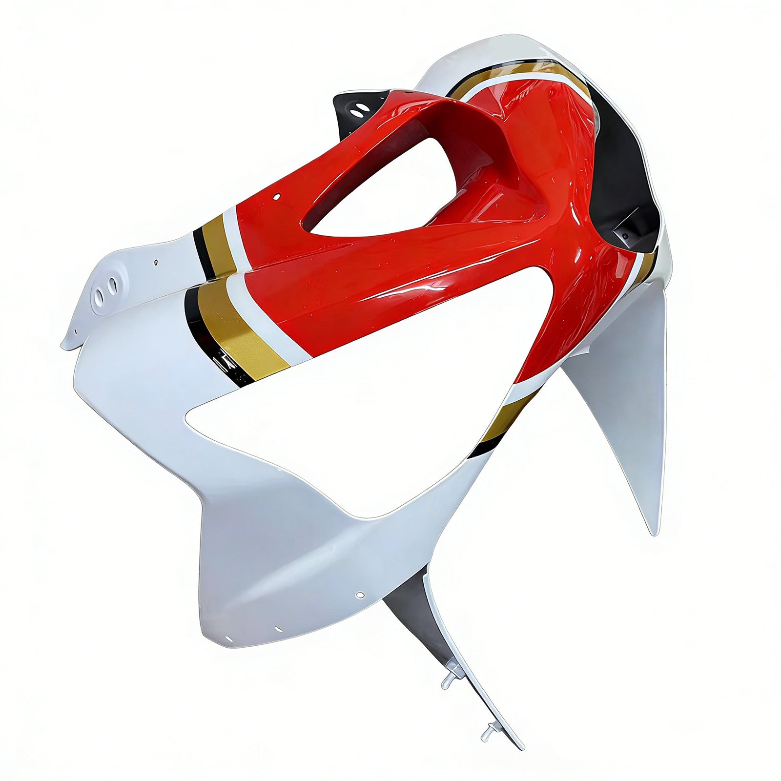 Amotopart 2003-2004 Kawasaki ZX6R フェアリング マルチ ホワイト&レッド キット