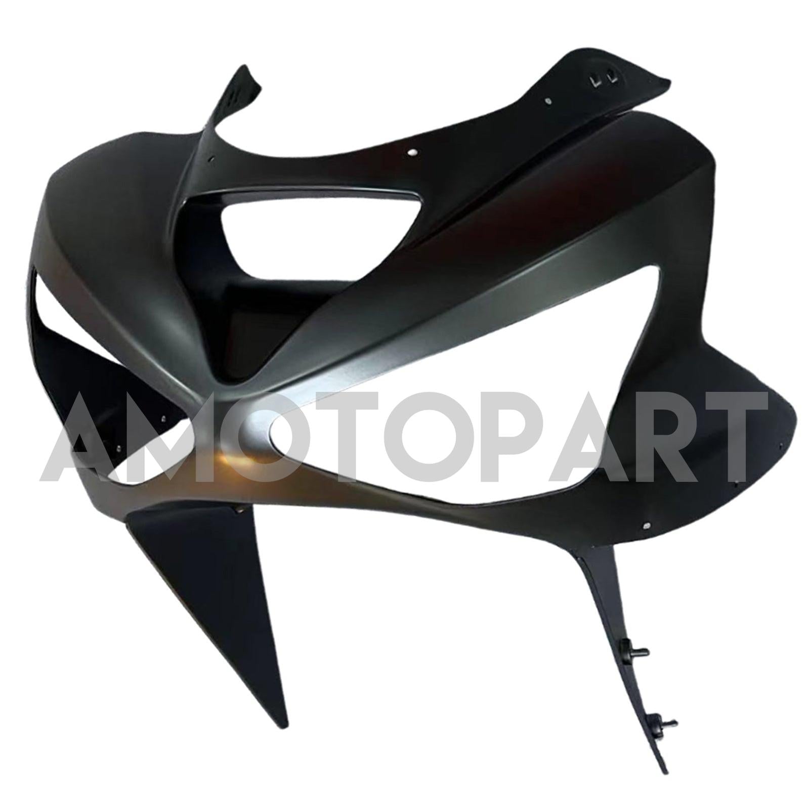 Amotopart 2003-2004 Kawasaki Zx6R 636 Black Fairing Kit With Gold Logo