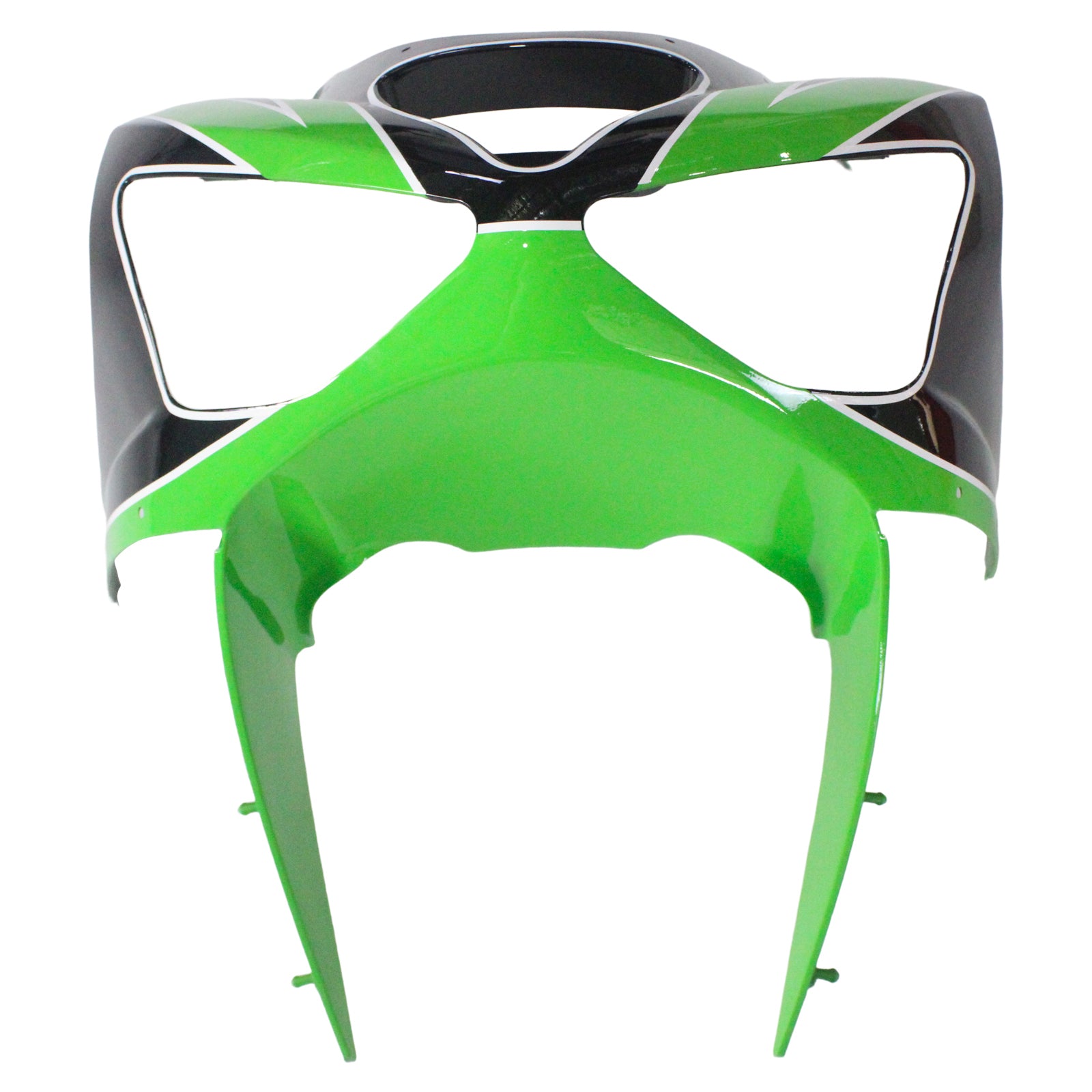 Amotopart 2003-2004 Kawasaki ZX6R 636 Black Green Fairing Kit