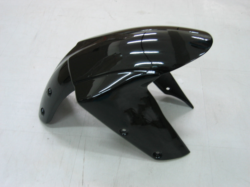Amotopart 2005-2006 Kawasaki ZX6R 636 Black Green Fairing Kit