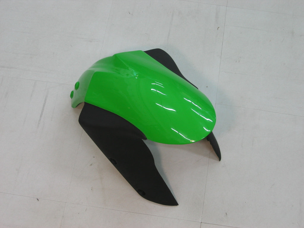 Amotopart 2005-2006 Kawasaki ZX6R 636 Green Black Fairing Kit