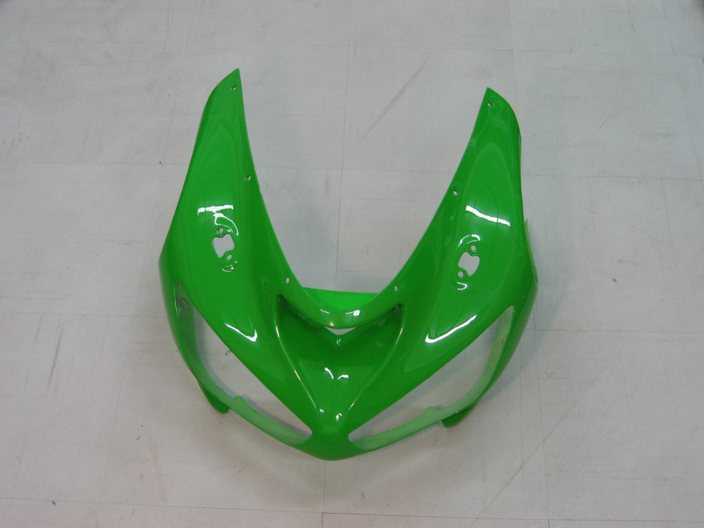 Amotopart 2005-2006 Kawasaki ZX6R 636 Green Black Fairing Kit