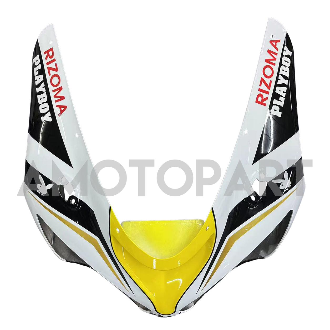 Amotopart 2005–2006 Kawasaki ZX6R 636, Schwarz&Weißes Playboy-Verkleidungsset