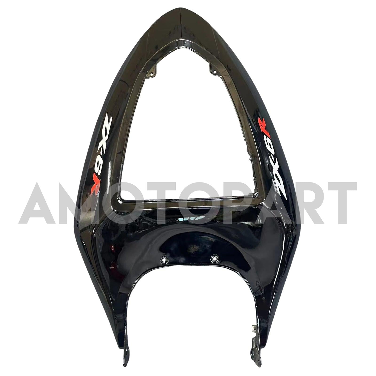 Amotopart 2005-2006 Kawasaki ZX6R 636 Noir&Kit de carénage rouge
