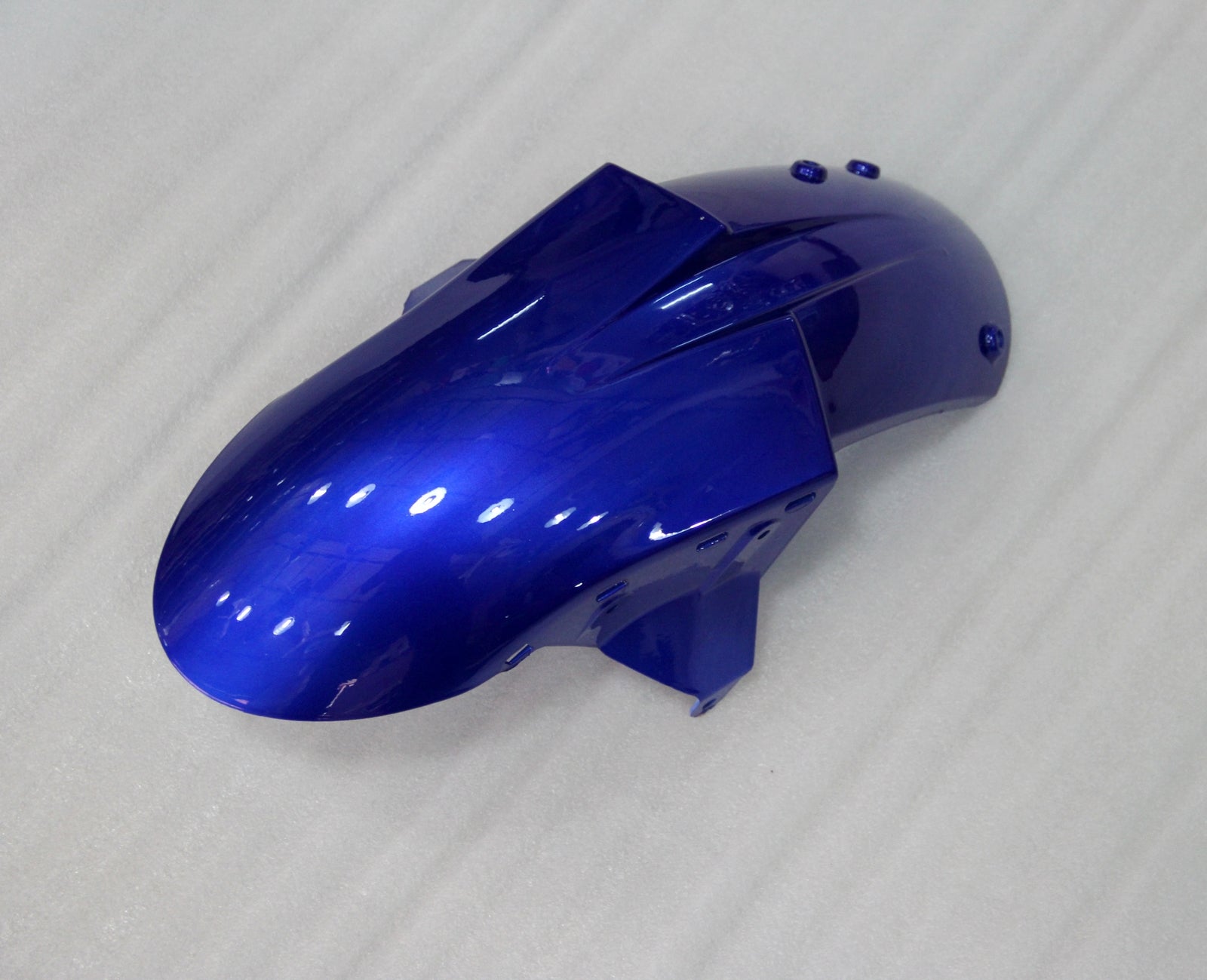 Amotopart 2005-2006 Kawasaki ZX6R 636 Kit de carénage bleu blanc