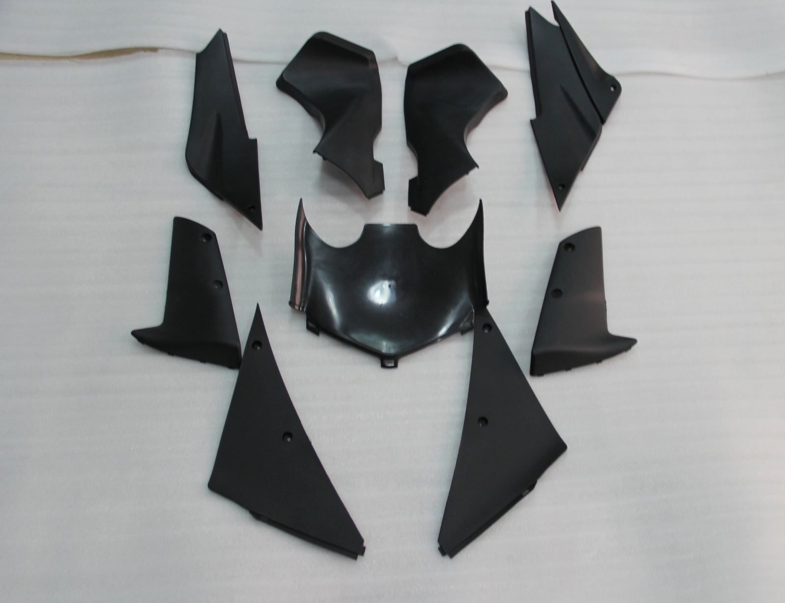 Amotopart 2005-2006 Kawasaki ZX6R 636 Kit de carénage bleu blanc