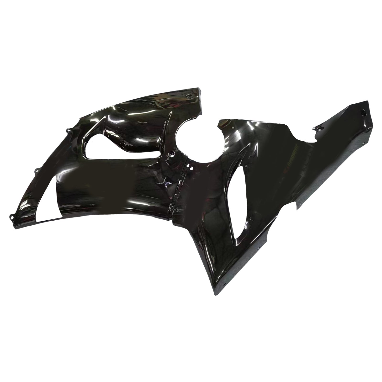 Amotopart 2005-2006 Kawasaki ZX6R 636 Kit de carenado negro Monster