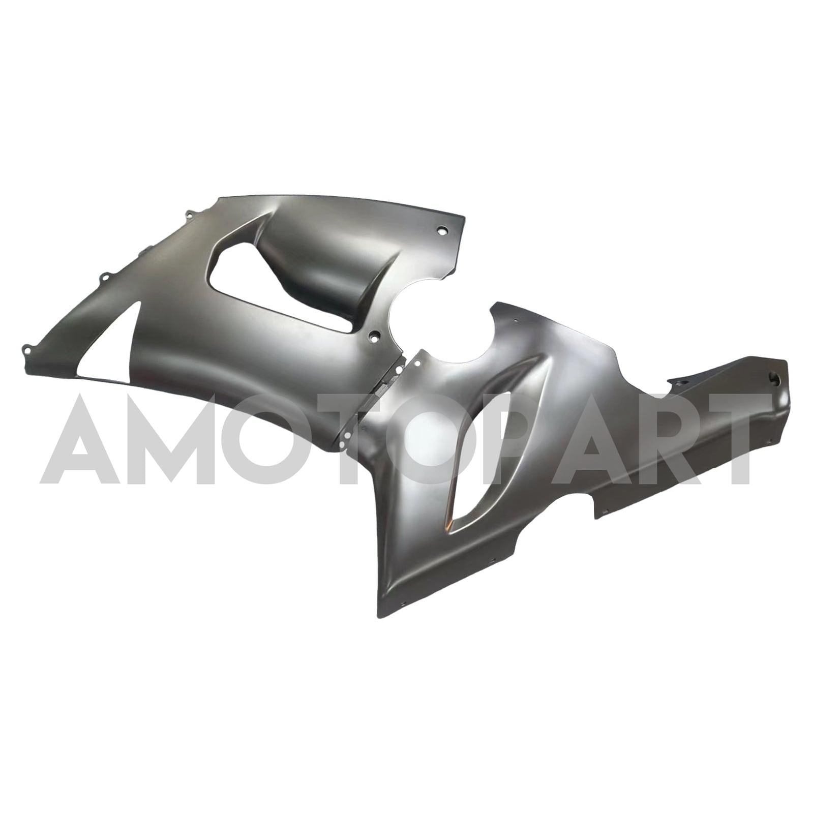 Amotopart 2005-2006 Kawasaki ZX6R 636 Grey&Black Fairing Kit