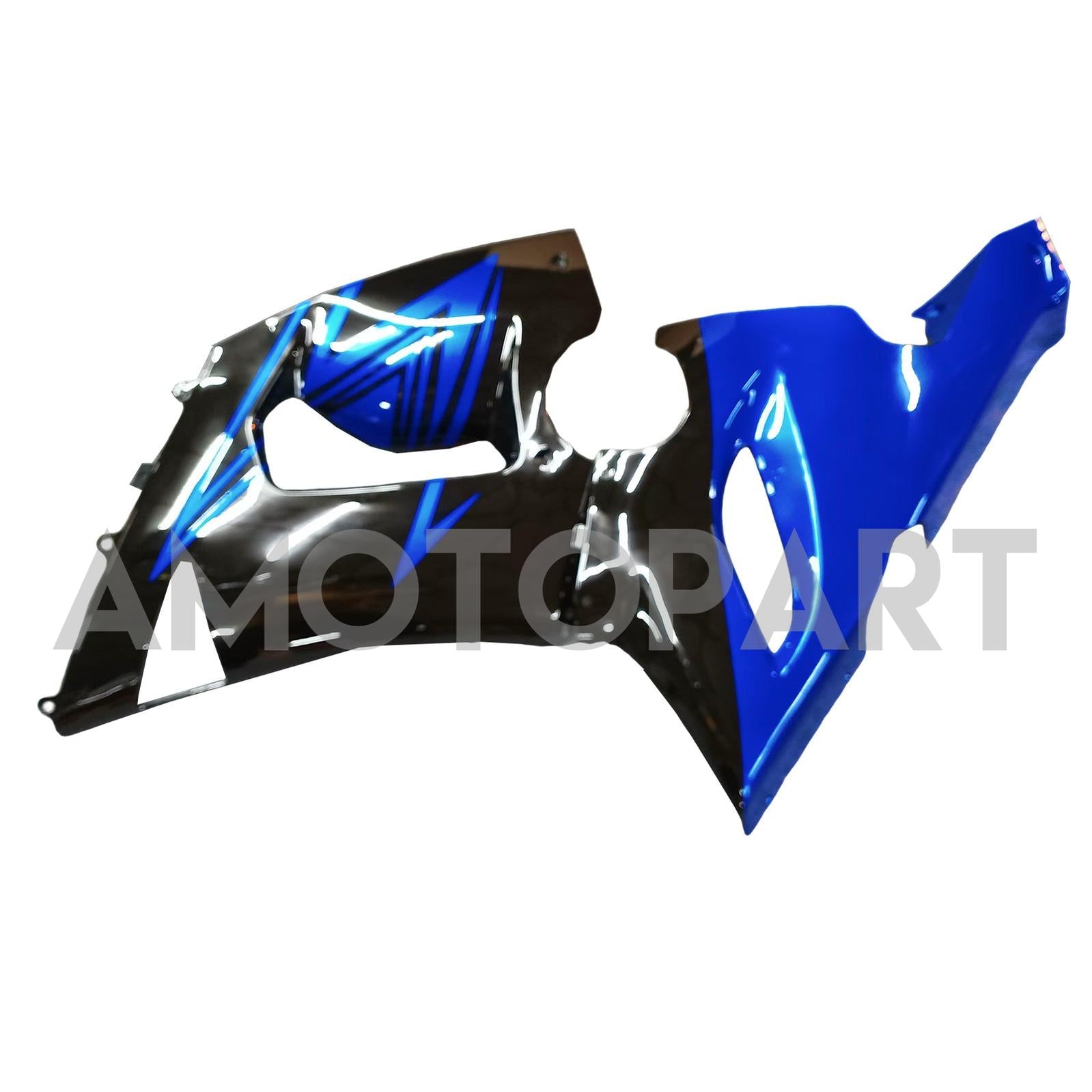 Amotopart 2005-2006 Kawasaki ZX6R 636 Black & Blue Fairing Kit