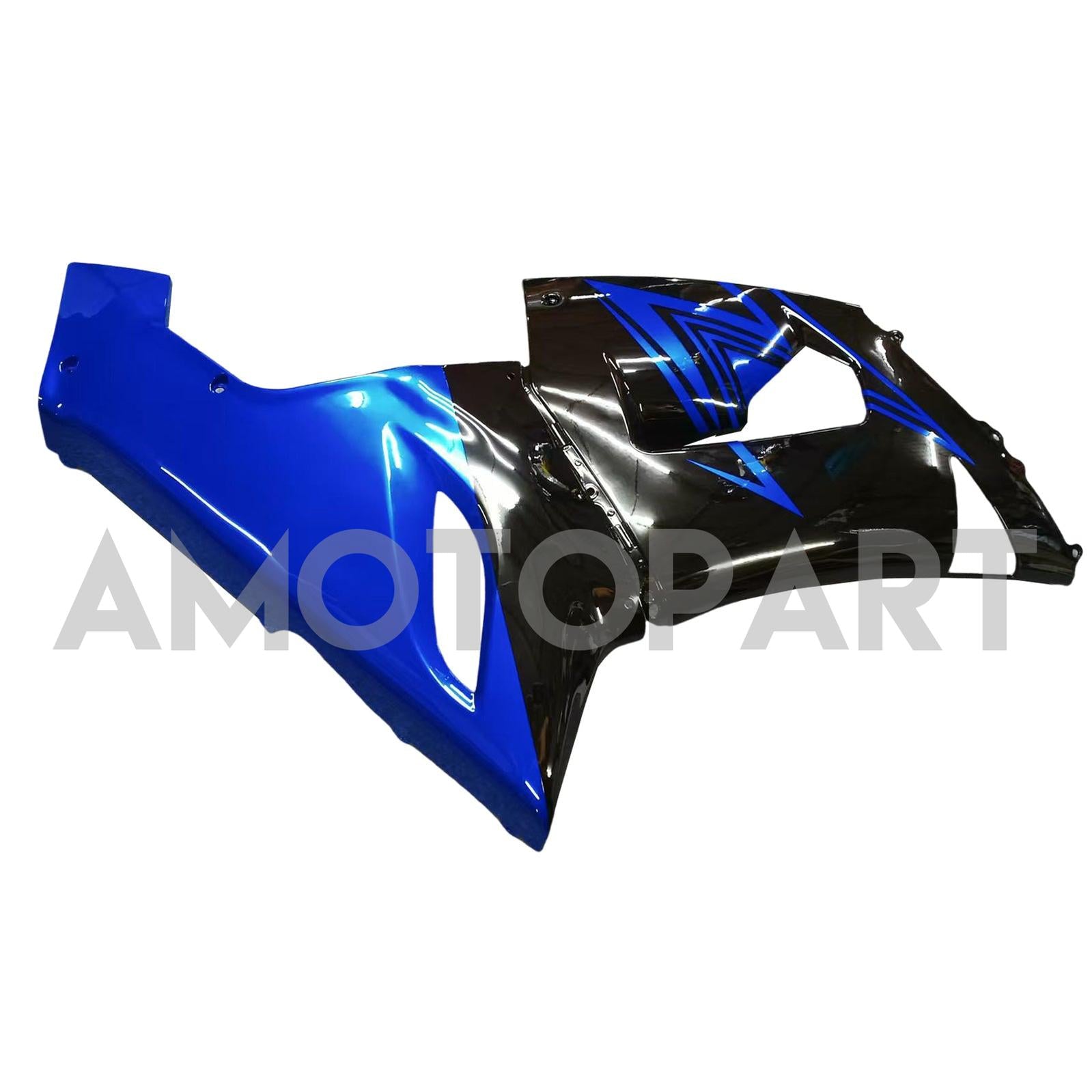 Amotopart 2005-2006 Kawasaki ZX6R 636 Black & Blue Fairing Kit