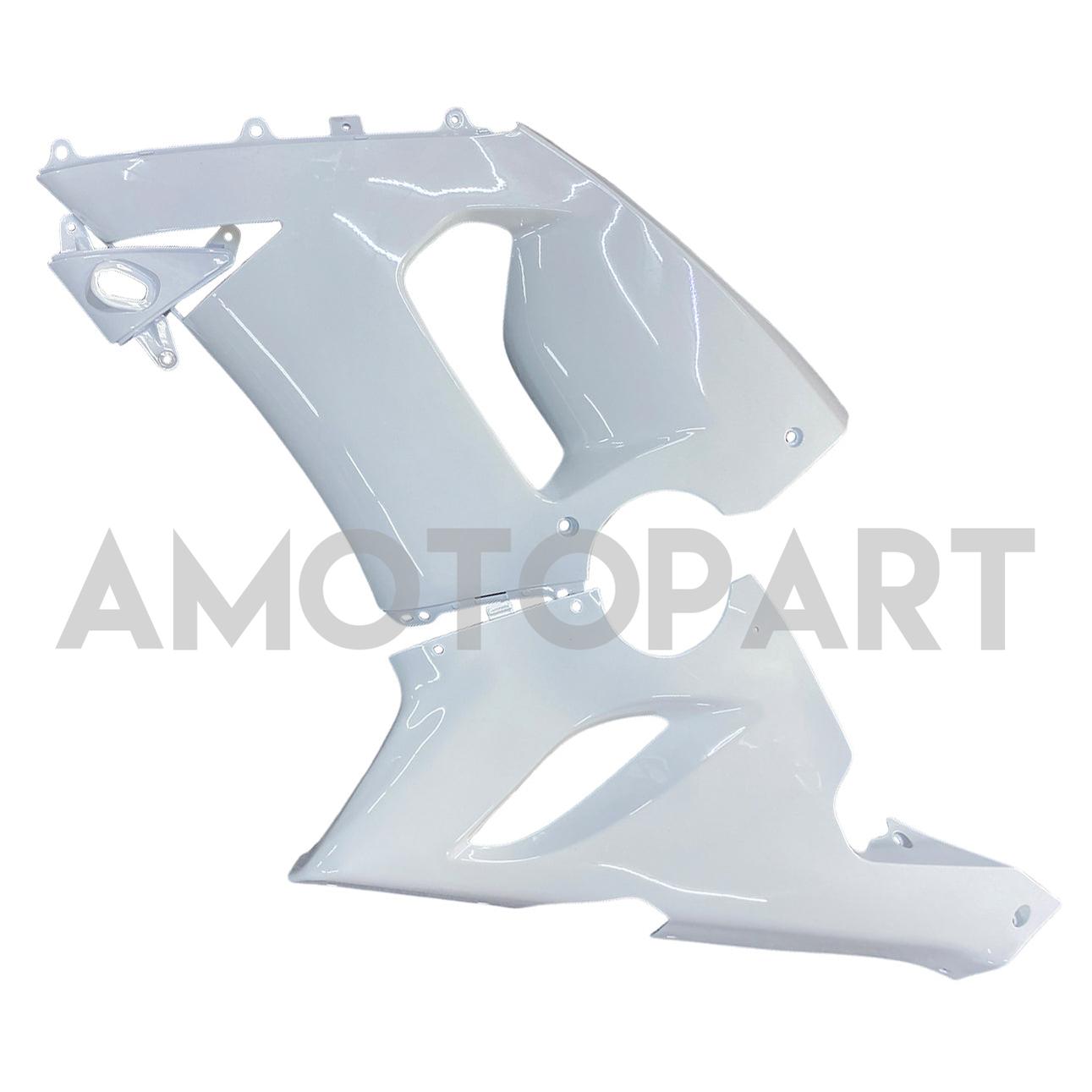 Amotopart Kawasaki 2005-2006 ZX6R 636 Kit de carenagem branca