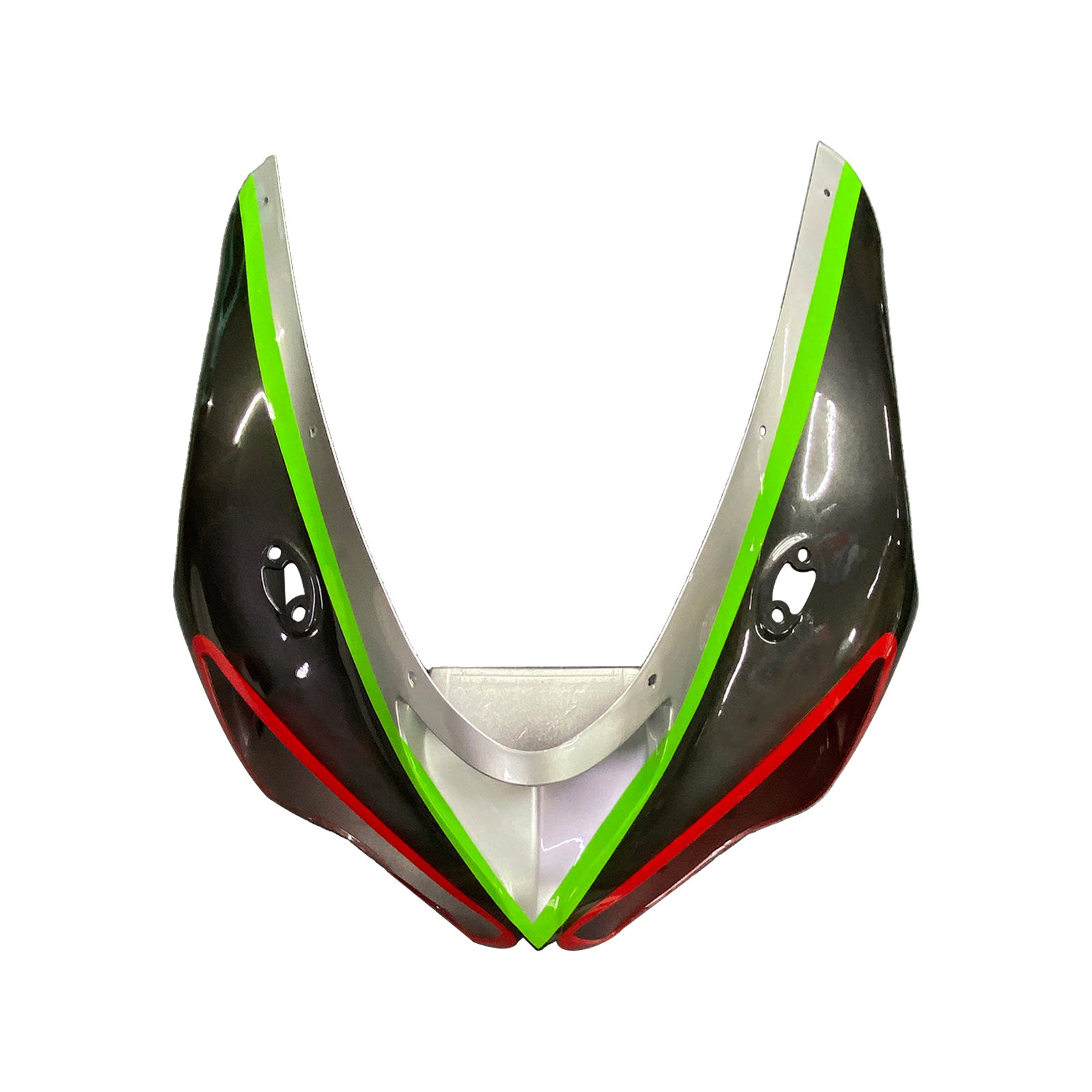 Amotopart Kawasaki 2005-2006 ZX6R 636 Red & Green Line Black Fairing Kit