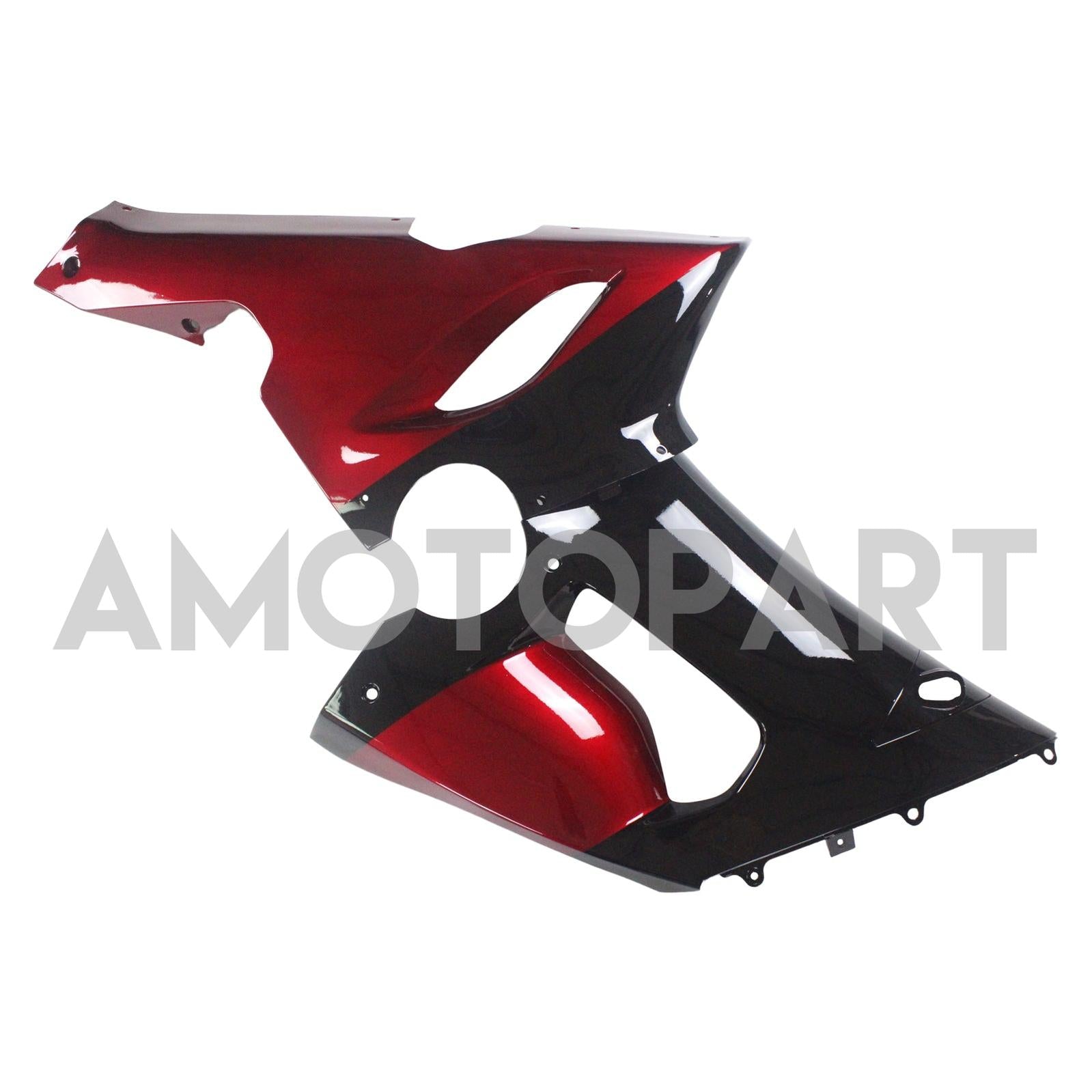 Amotopart Kawasaki 2005-2006 ZX6R 636 Schwarzes Rotverkleidungskit