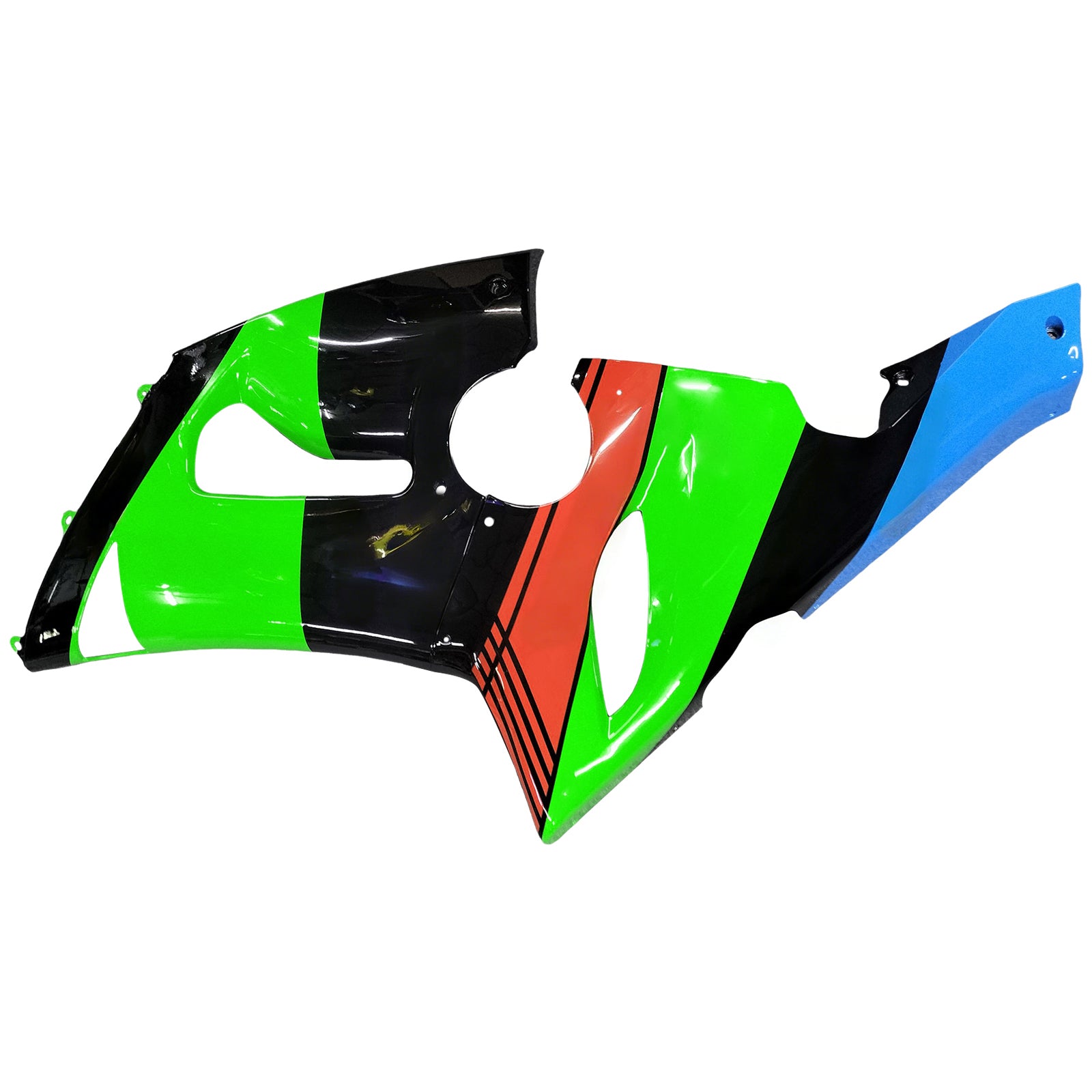 Amotopart Kawasaki 2005-2006 ZX6R 636 Black Colorful Failing Kit