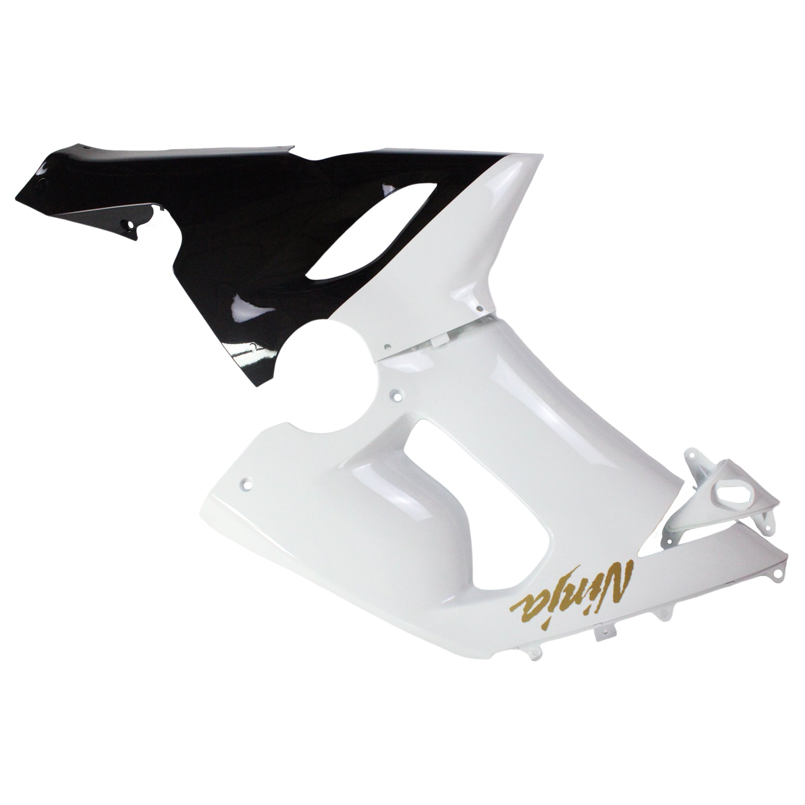 AMOTOPART KAWASAKI 2005-2006 ZX6R 636 WIT BLACK KUIST KIT
