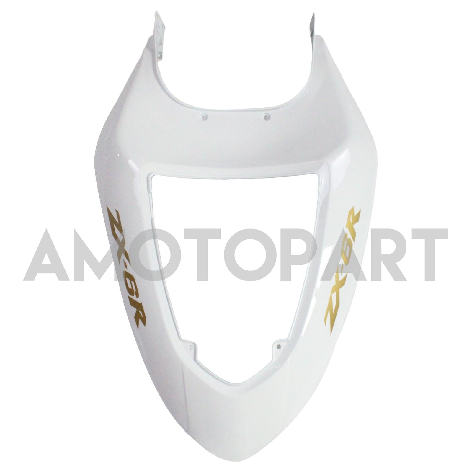 Amotopart Kawasaki 2005-2006 ZX6R 636 White Black Fearing Kit