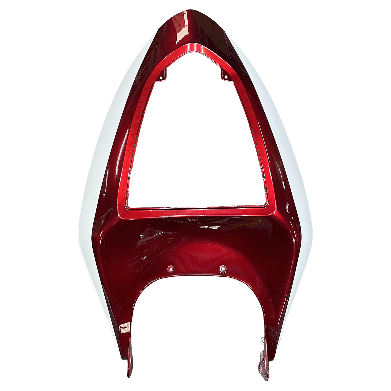 Amotopart Verkleidungsset für Kawasaki 2005–2006 ZX6R 636, Weiß, Rot