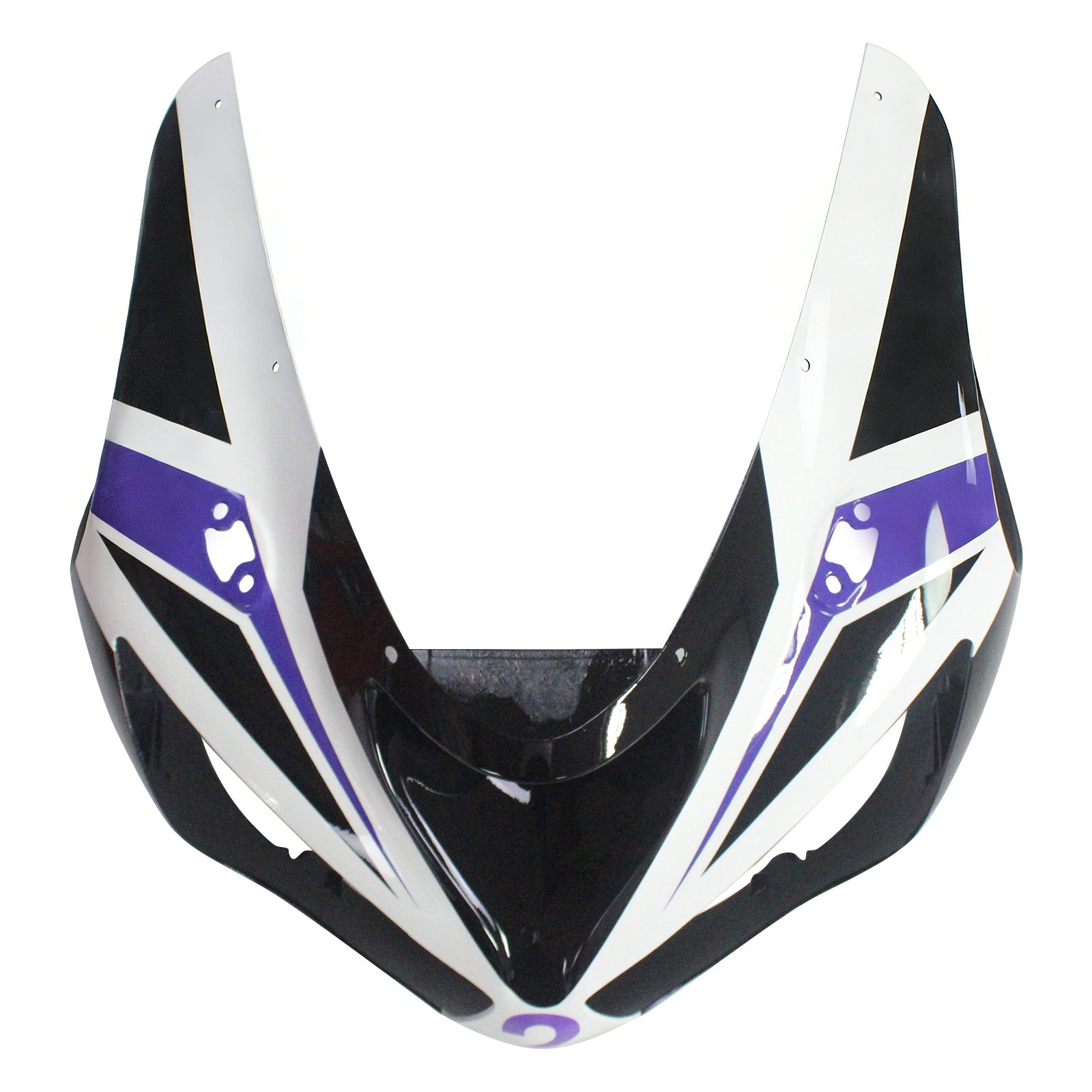 Amotopart Kawasaki 2005-2006 ZX6R 636 Black White Fairing Kit