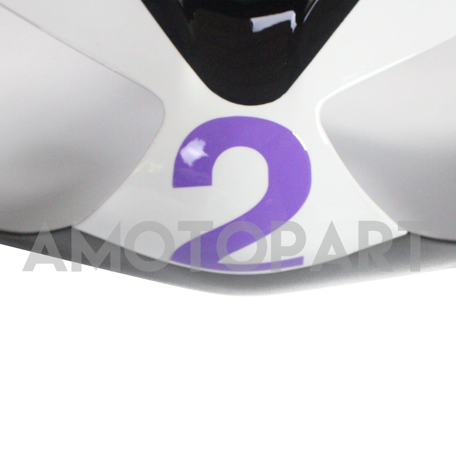 Amotopart Kawasaki 2005-2006 ZX6R 636 Black White Playboy Fairing Kit