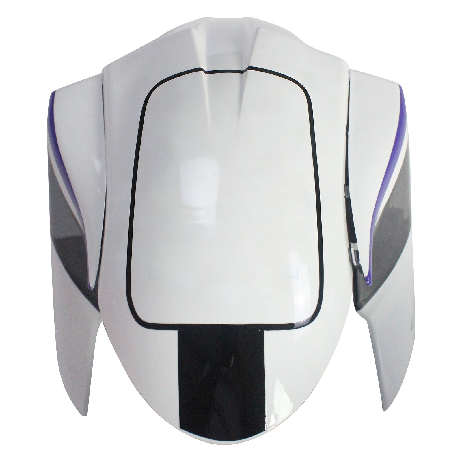 Amotopart Kawasaki 2005-2006 ZX6R 636 Black White Fairing Kit