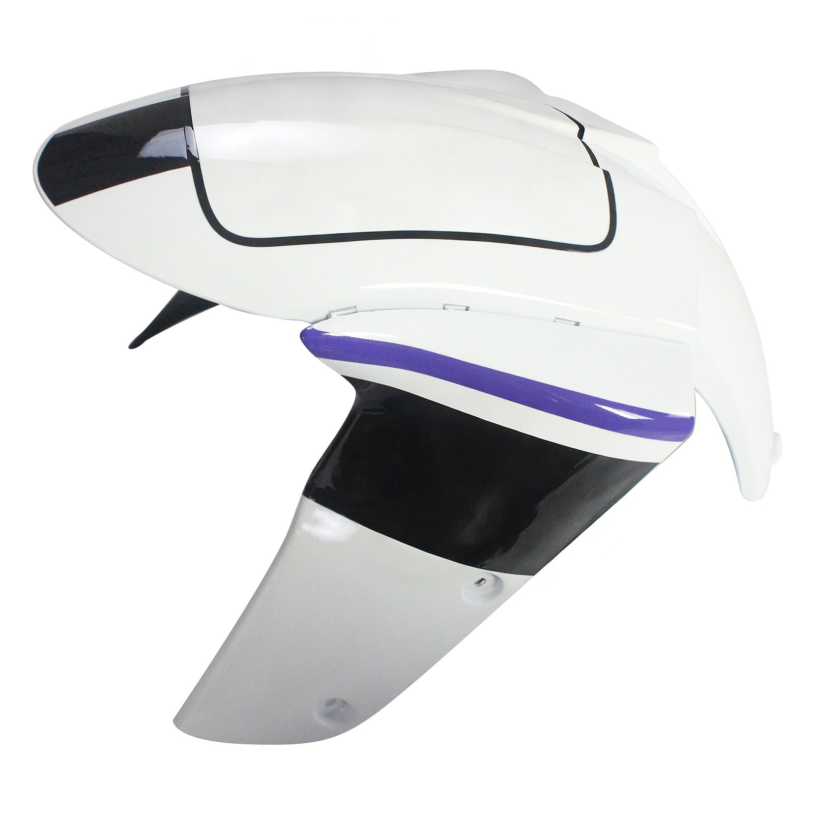 Amotopart Kawasaki 2005-2006 ZX6R 636 Black White Fairing Kit