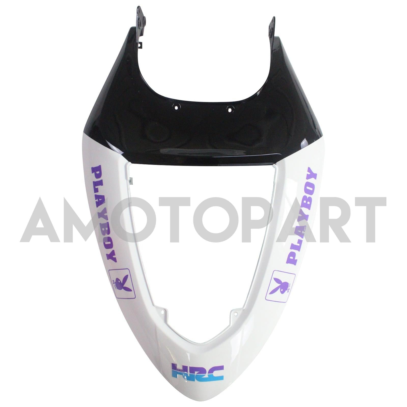Amotopart Kawasaki 2005-2006 ZX6R 636 Black White Playboy Fairing Kit