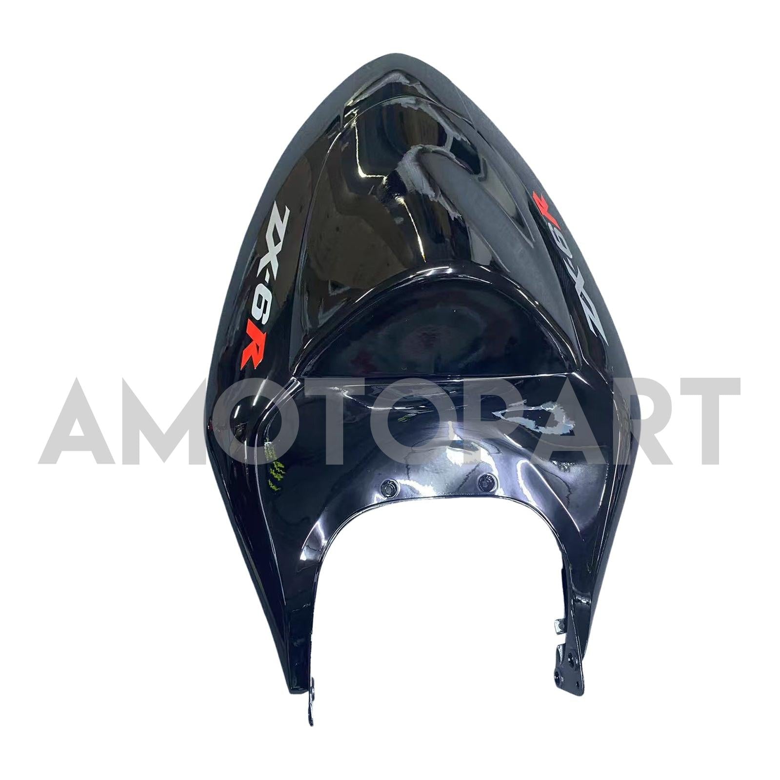 Amotopart 2005-2006 Kawasaki ZX6R 636 Glossy Black Red Yellow Fairing Kit