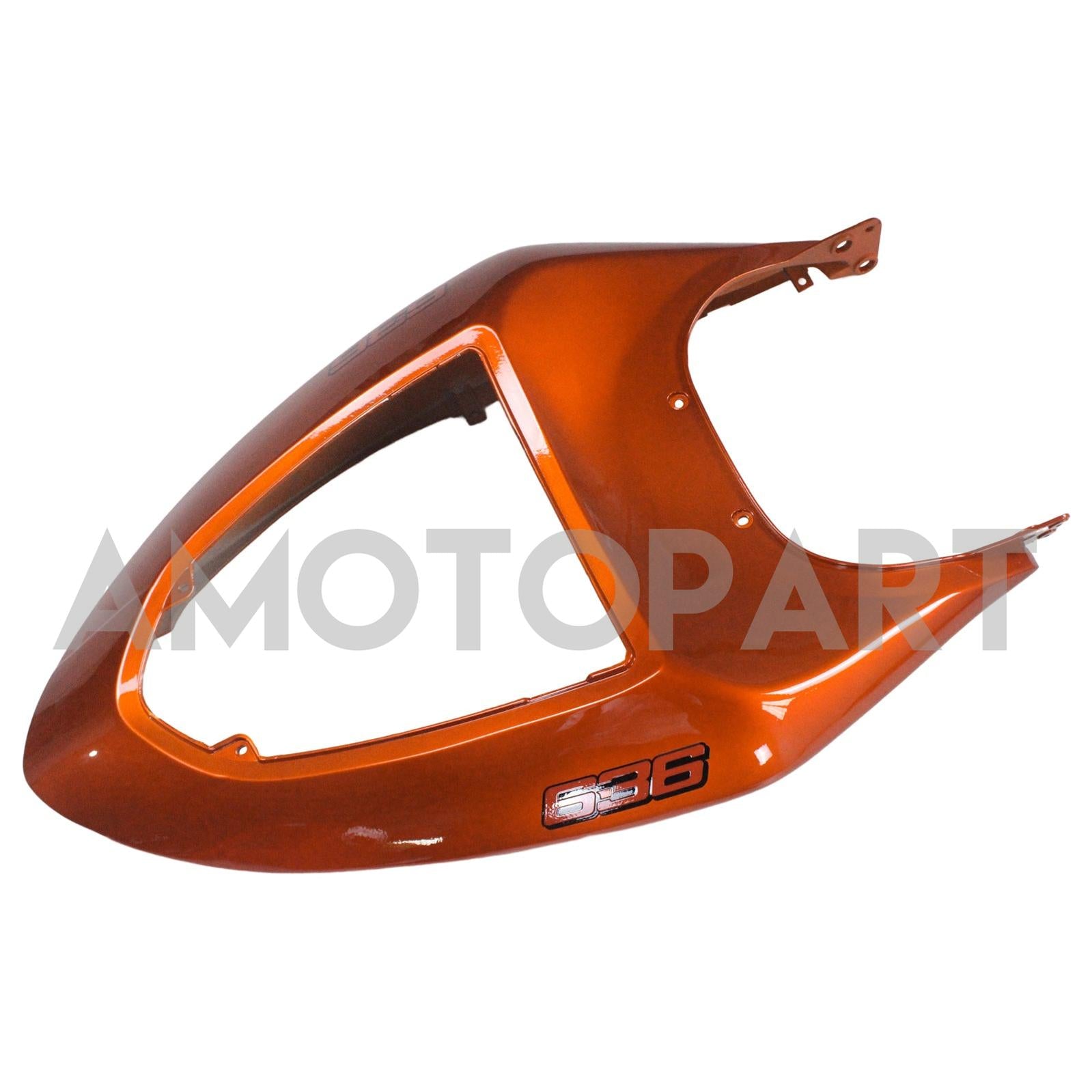 Amotopart Kawasaki 2005-2006 ZX6R 636 Black Orange Mix Fairing Kit