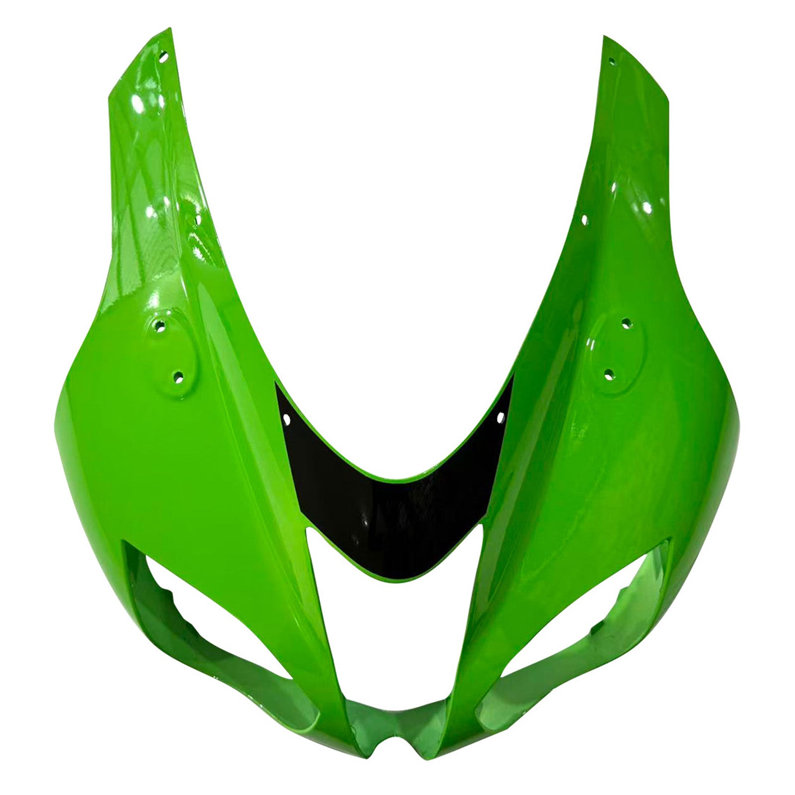 Amotopart 2007-2008 Kawasaki ZX6R 636 Black&Green Monster Fairing Kit