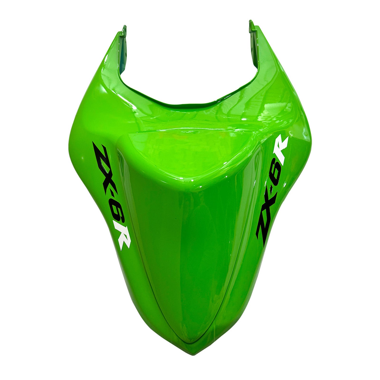 Amotopart 2007-2008 Kawasaki ZX6R 636 Black&Green Monster Fairing Kit
