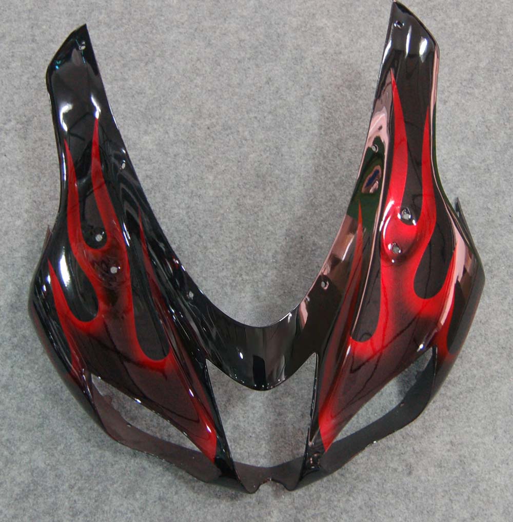 Amotopart 2007–2008 Kawasaki ZX6R 636 Red Flame Verkleidungsset