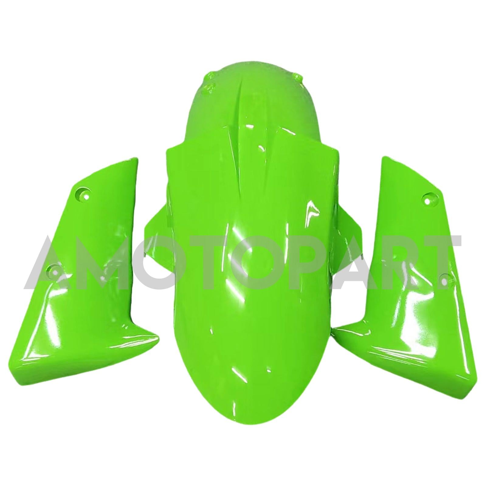 Amotopart Kawasaki ZX6R 636 2007-2008 Black&Green Fairing Kit