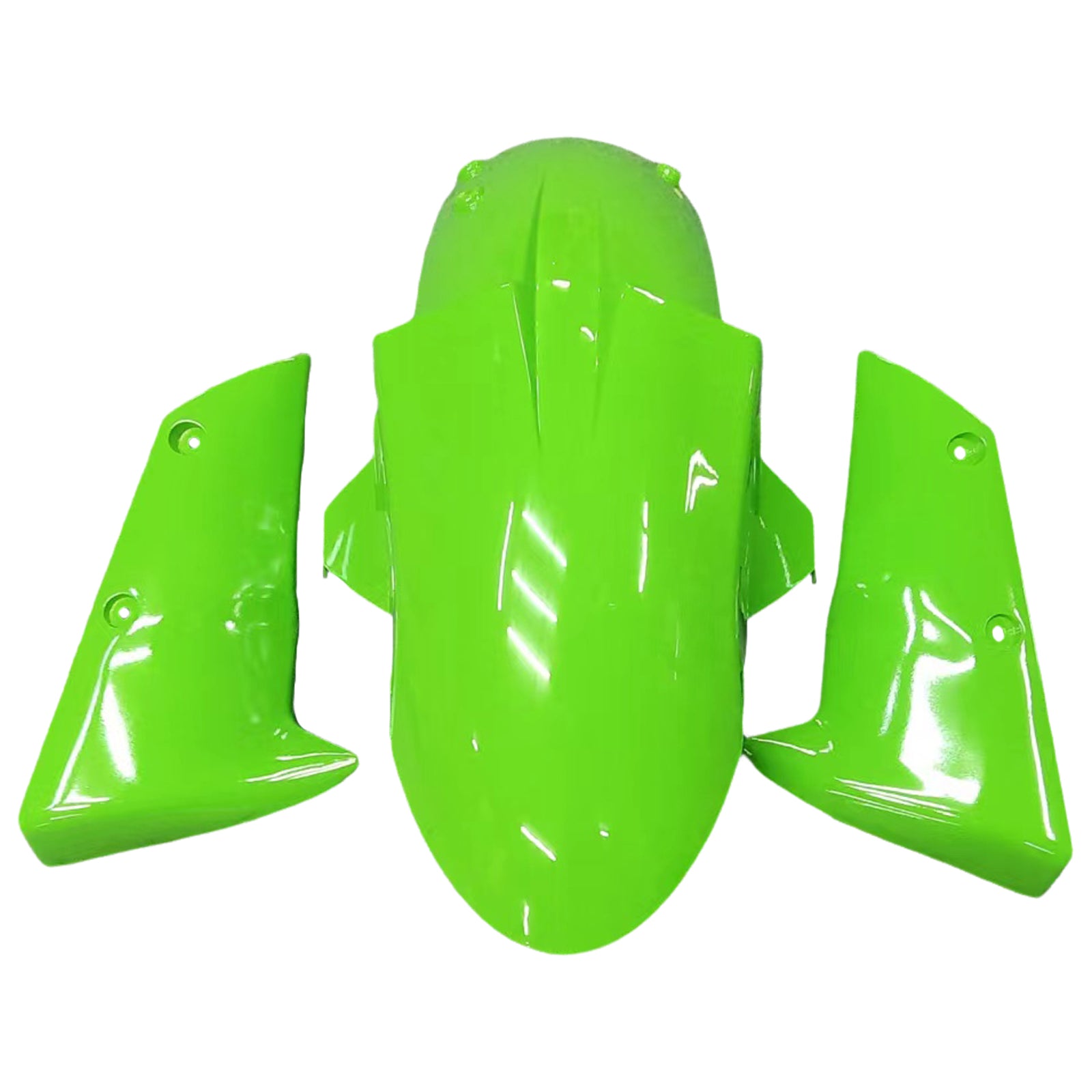 Amotopart Kawasaki ZX6R 636 2007-2008 Black & Green Failing Kit