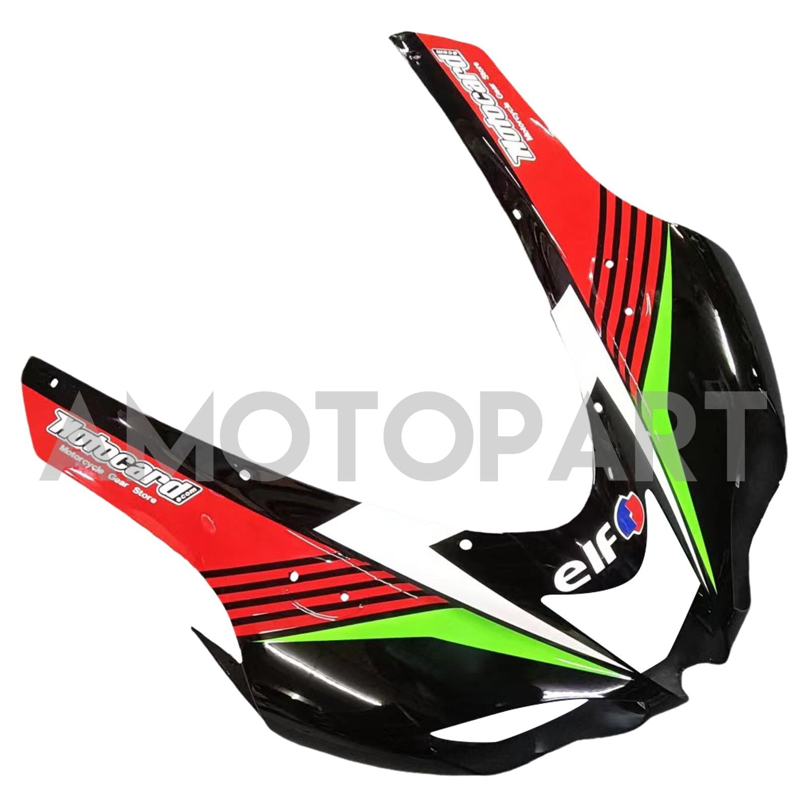 Amotopart Kawasaki ZX6R 636 2007-2008 Black&Green Fairing Kit