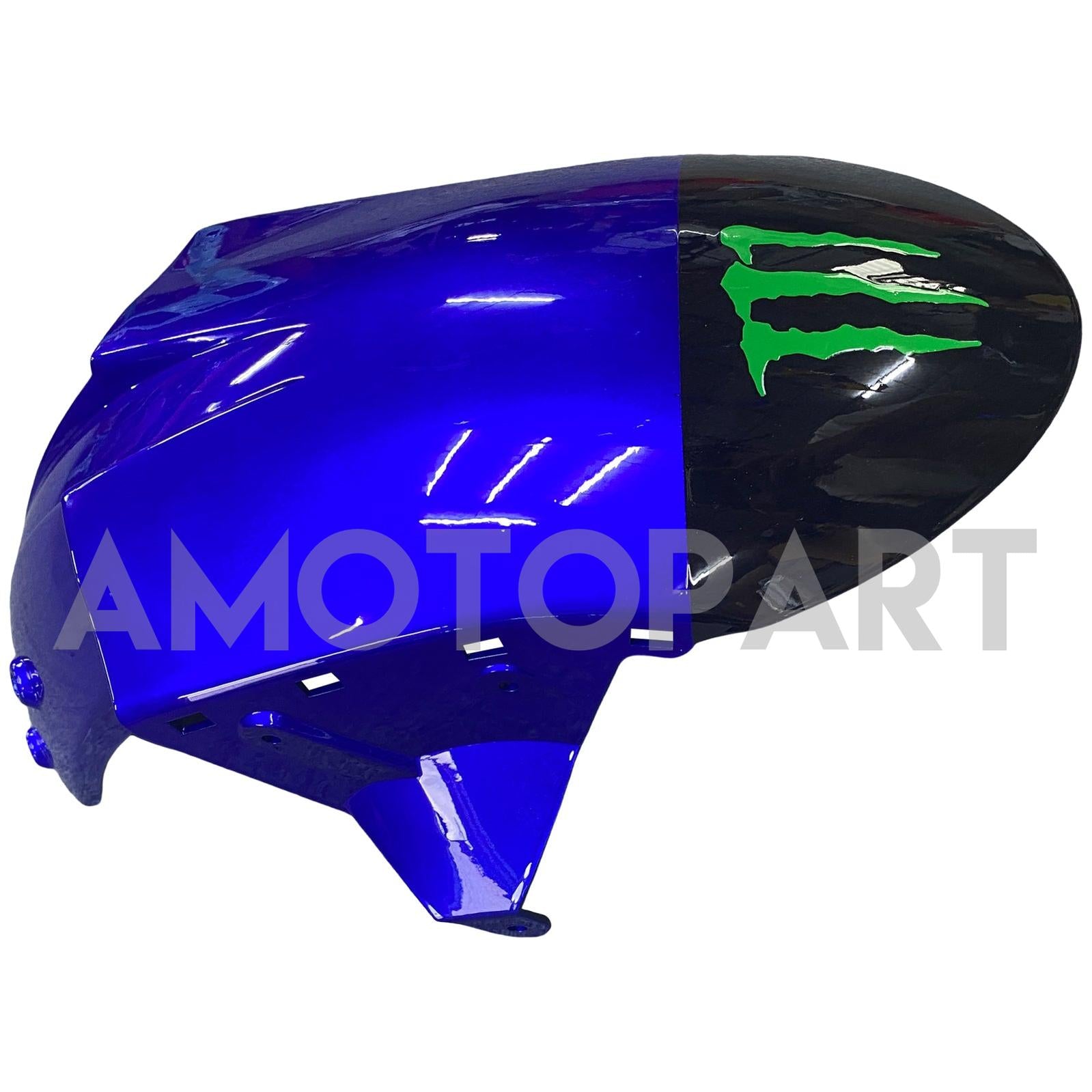 Amotopart 2007-2008 Kawasaki ZX6R 636 Kit carena nero e blu