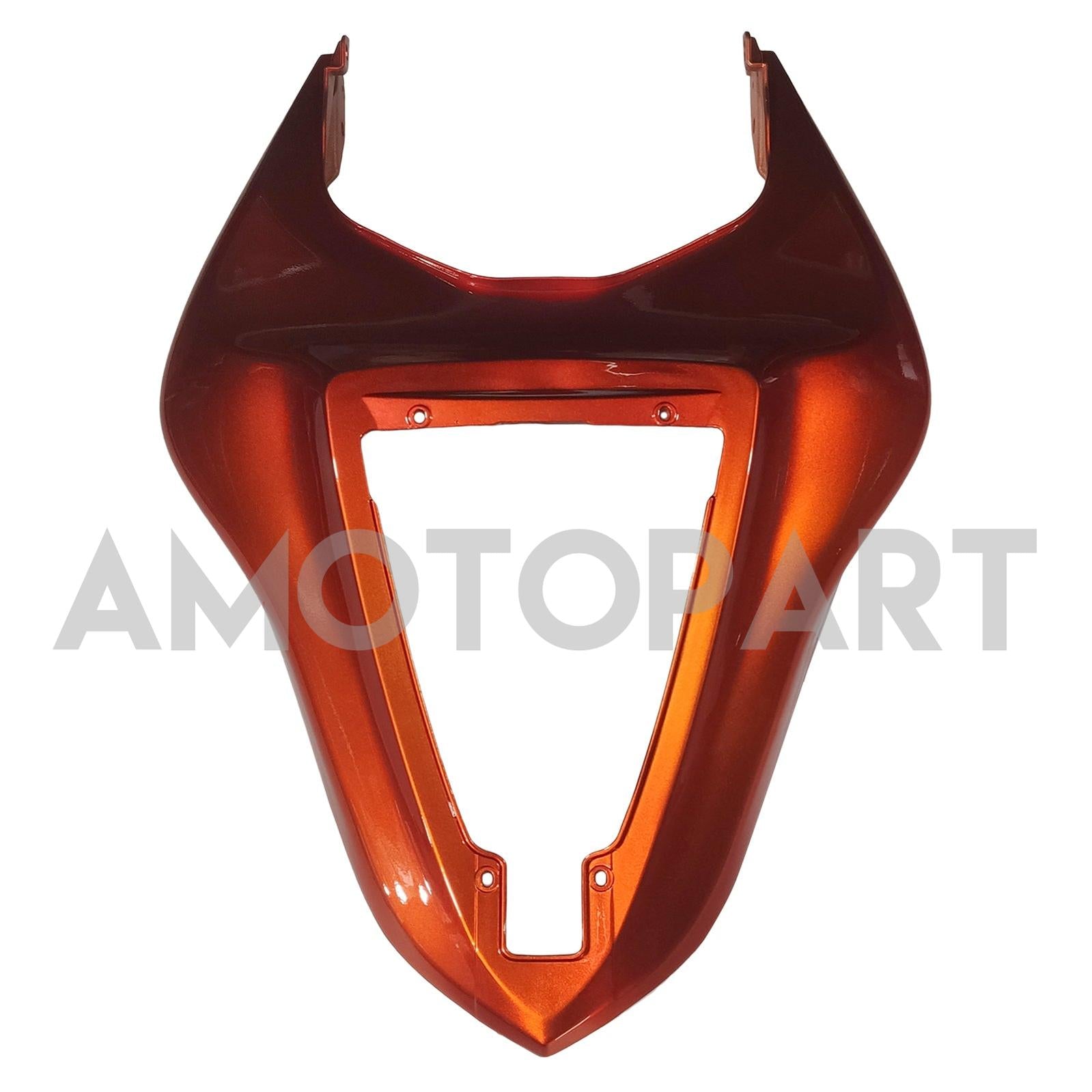 Amotopart 2007-2008 Kawasaki ZX6R 636 Black & Orange Fairing Kit