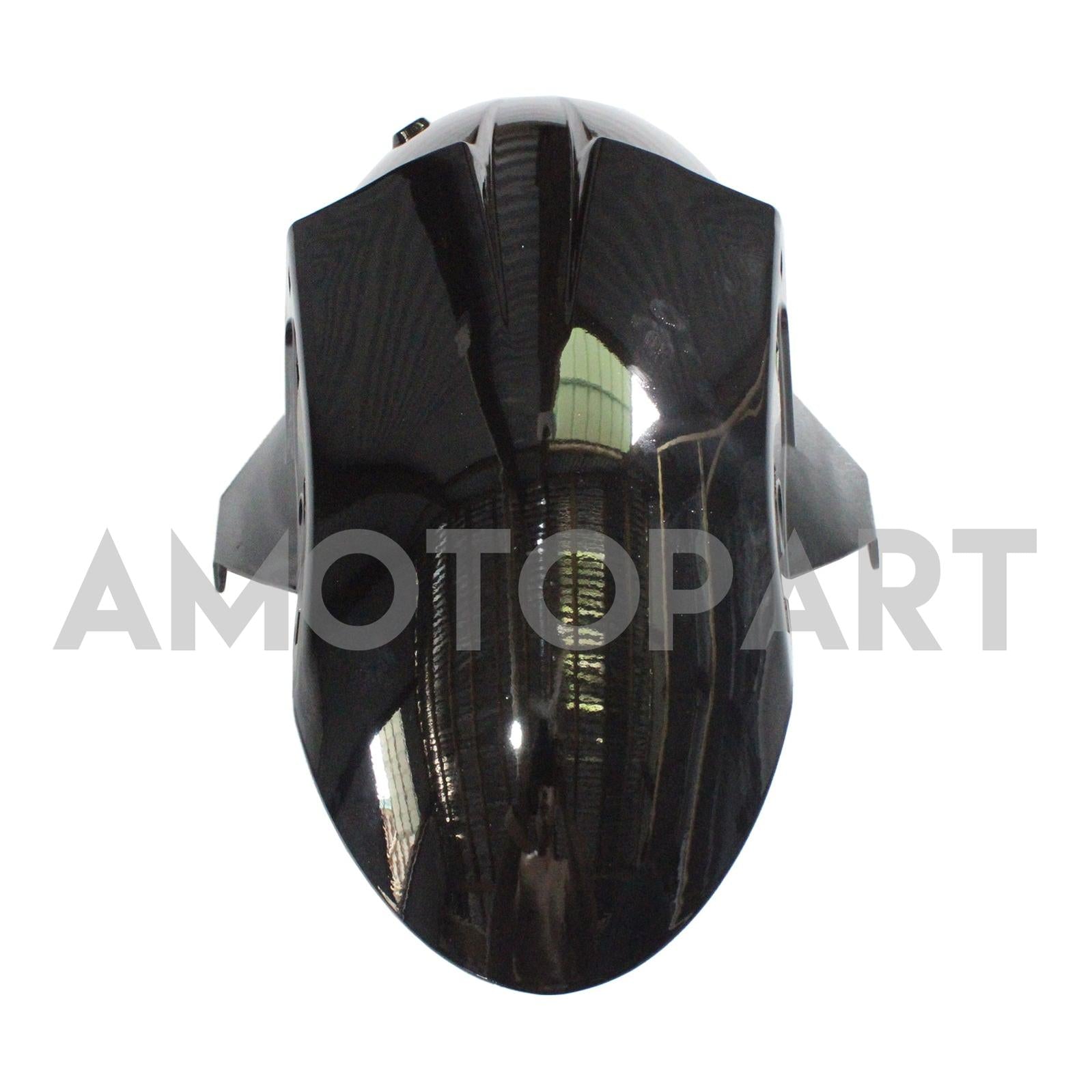 Amotopart Kawasaki 2007-2008 ZX6R 636 Black Sliver Red Fairing Kit