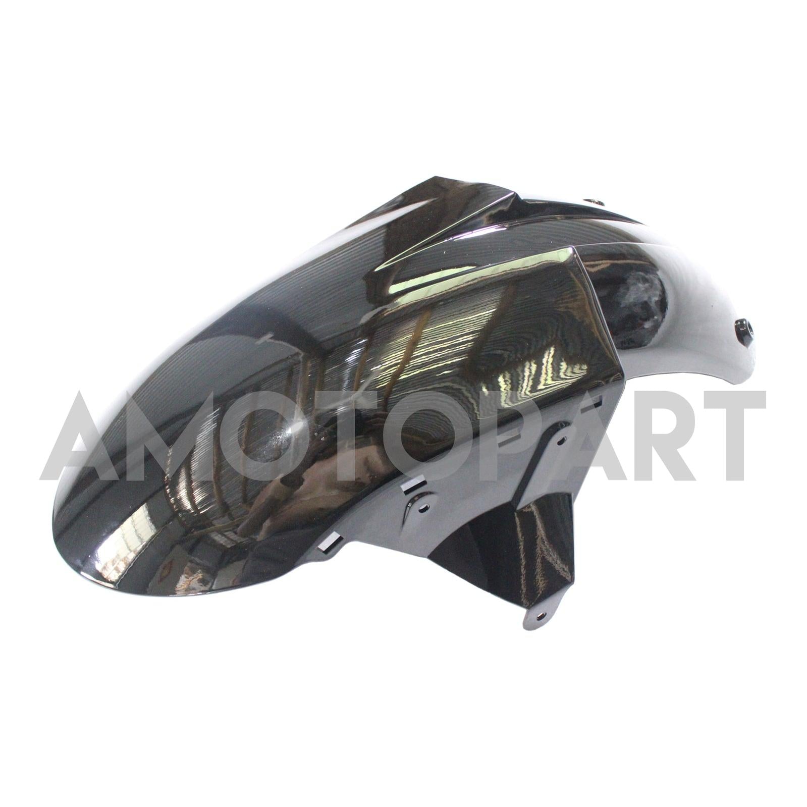 Amotopart Kawasaki 2007-2008 ZX6R 636 Black Sliver Red Fairing Kit