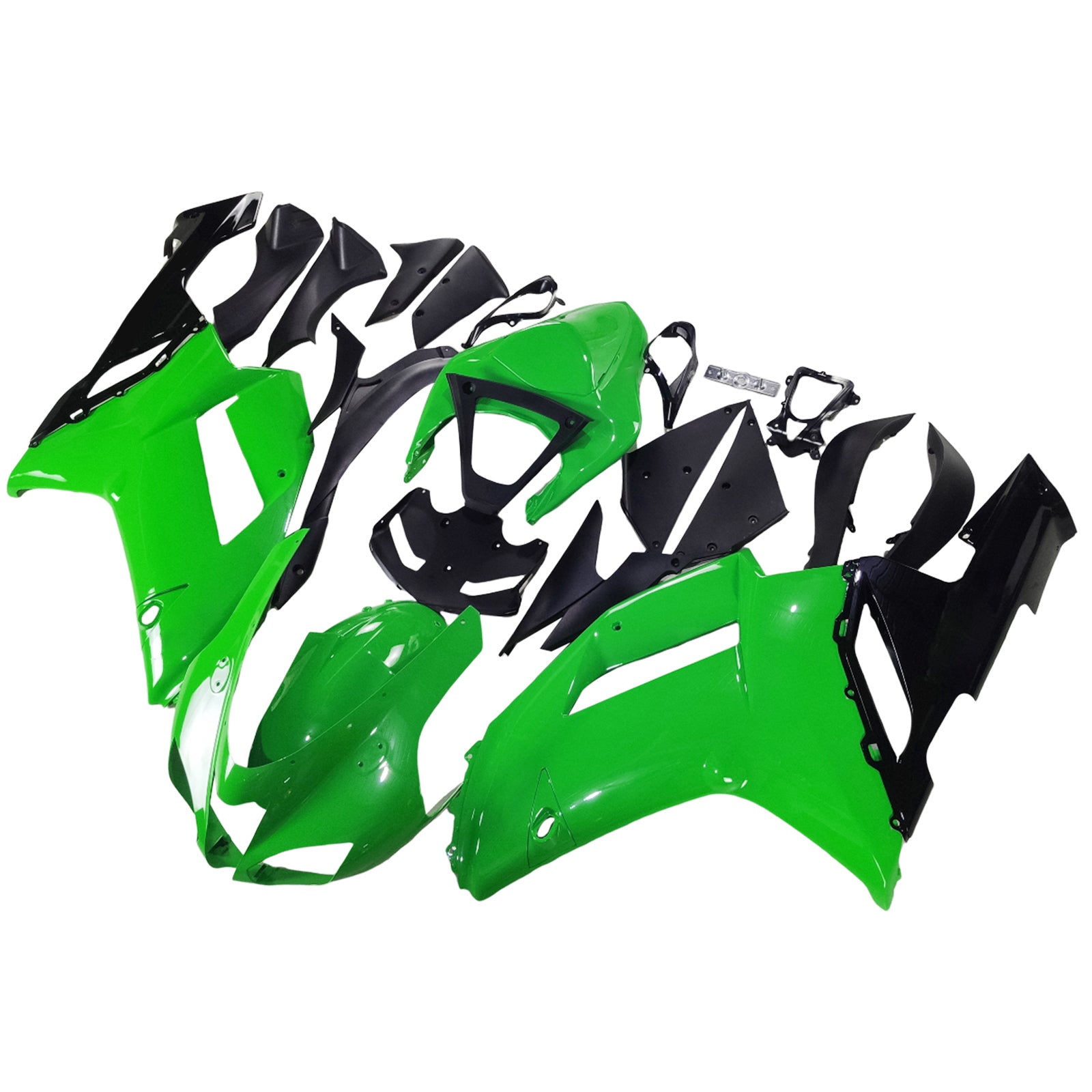 Amotopart Kawasaki 2007-2008 ZX6R 636 Green Fairing Kit