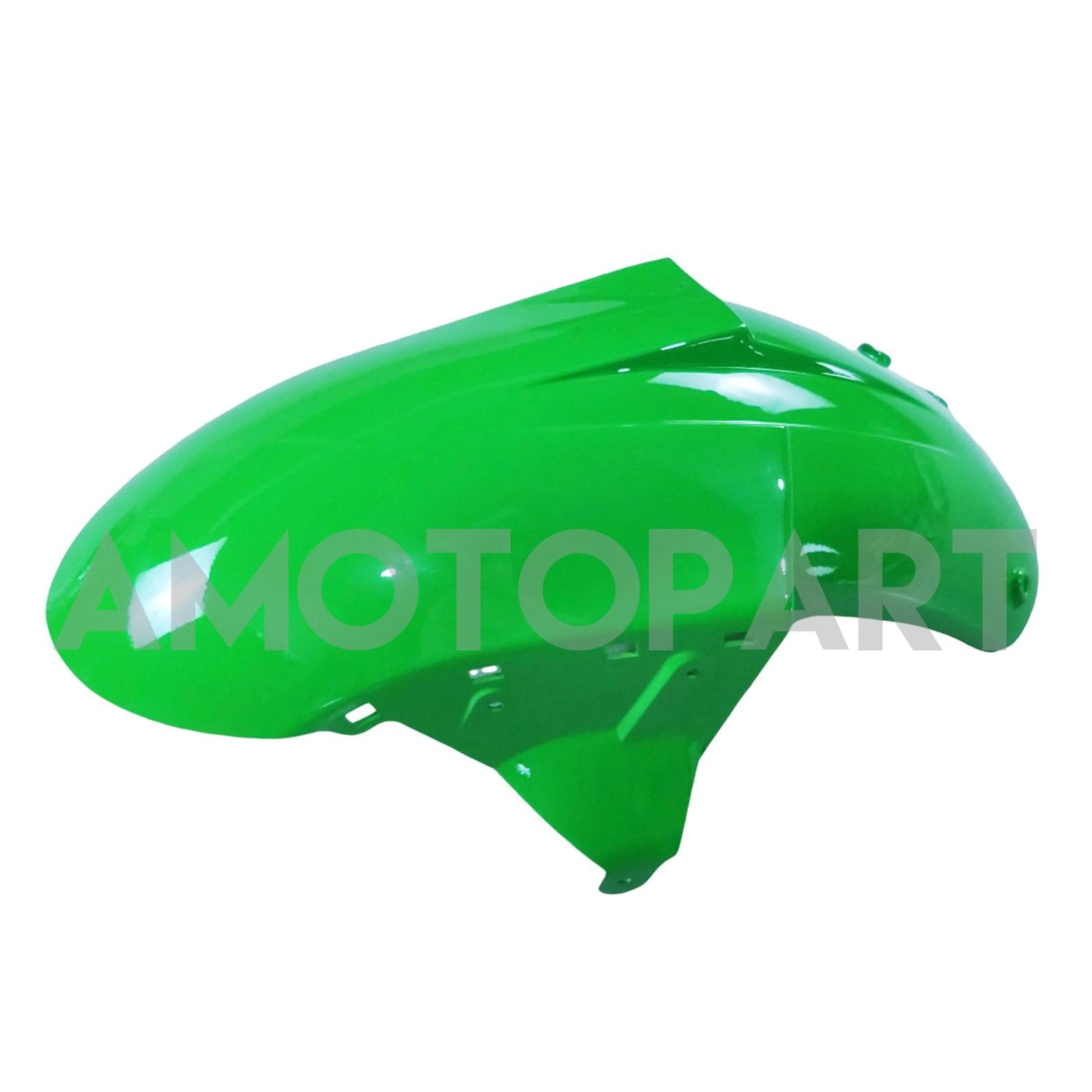 Amotopart Kawasaki 2007-2008 ZX6R 636 Kit de carenagem verde