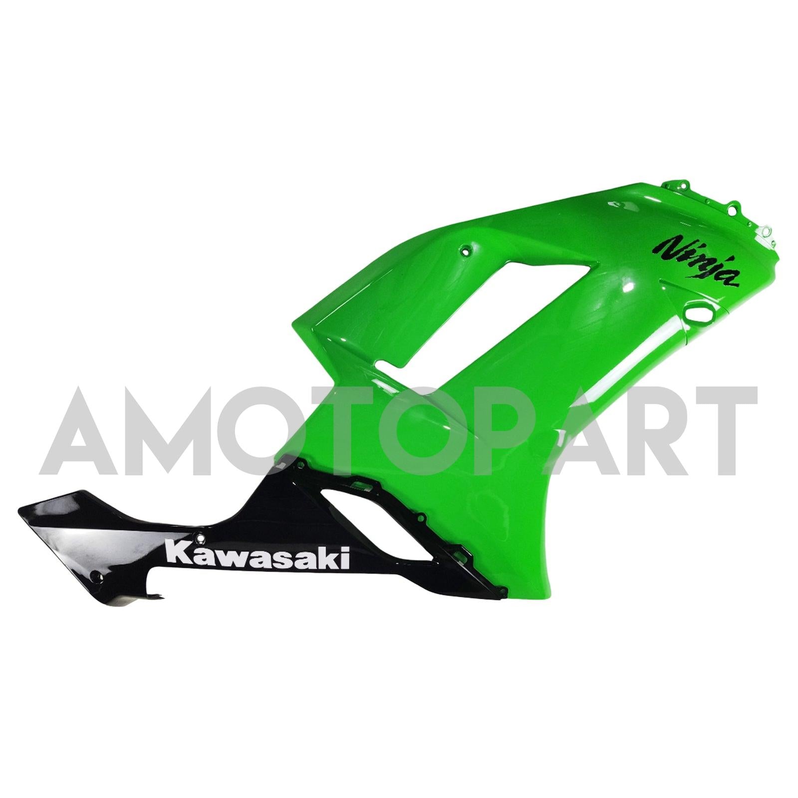 Amotopart Kawasaki 2007-2008 ZX6R 636 Kit de carenagem verde