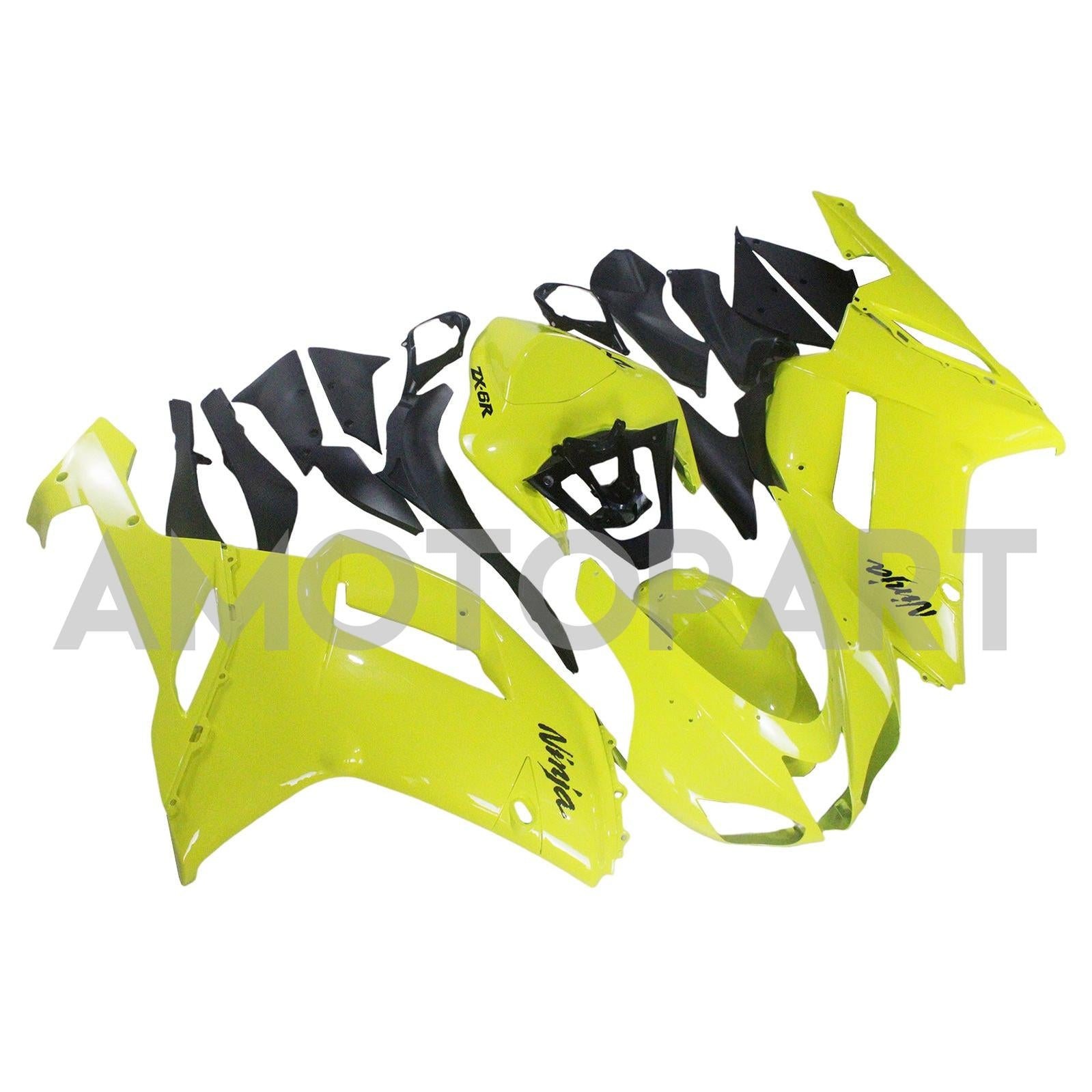 Amotopart Kawasaki 2007-2008 ZX6R 636 Yellow Rooting Kit