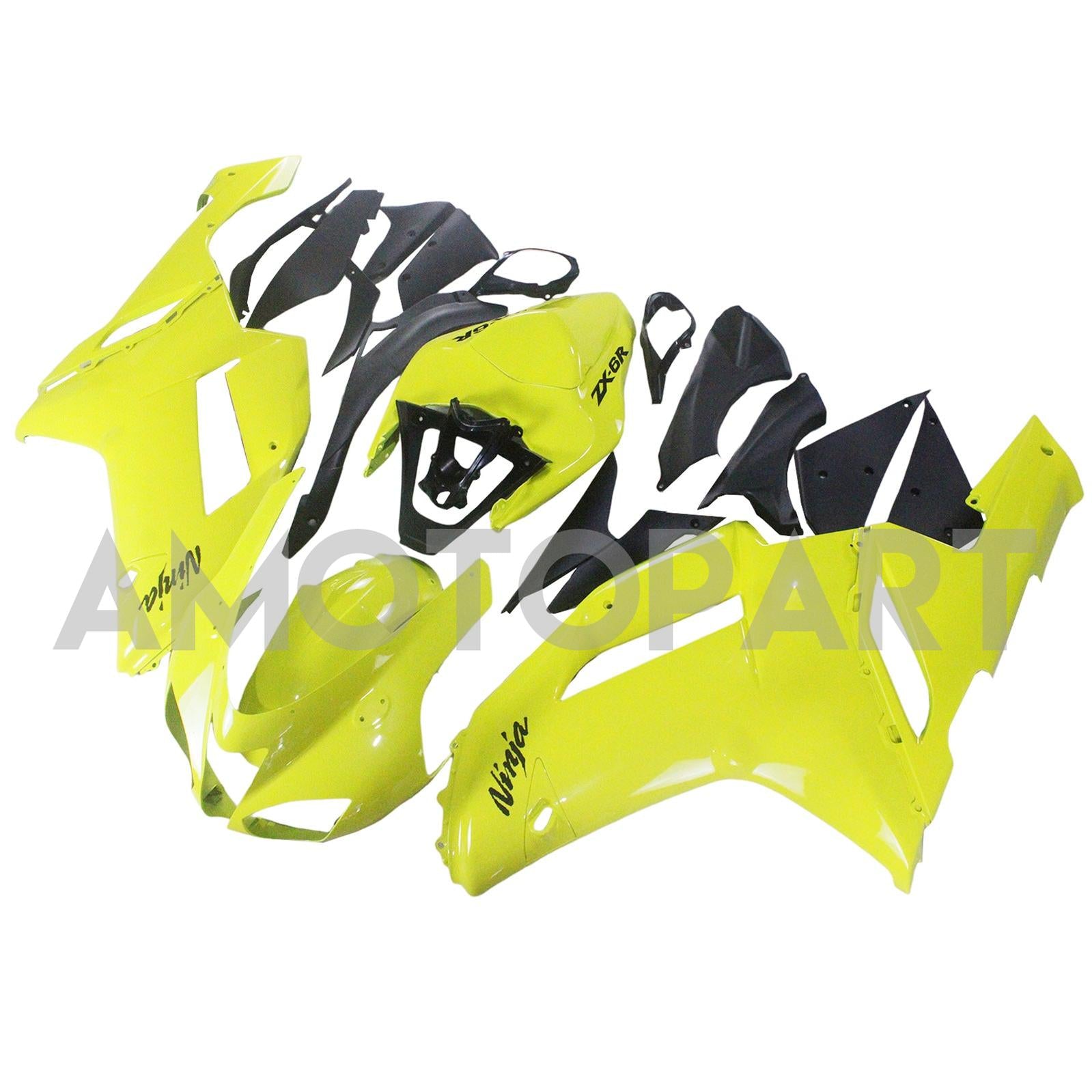 Amotopart Kawasaki 2007-2008 ZX6R 636 Yellow Rooting Kit